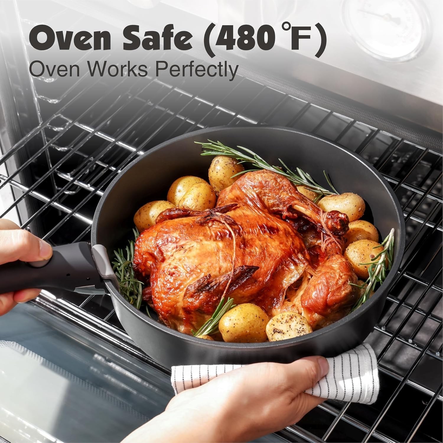 All-Inclusive 17-Piece Cookware Set: Stackable, Lightweight & Safe for Any Stove