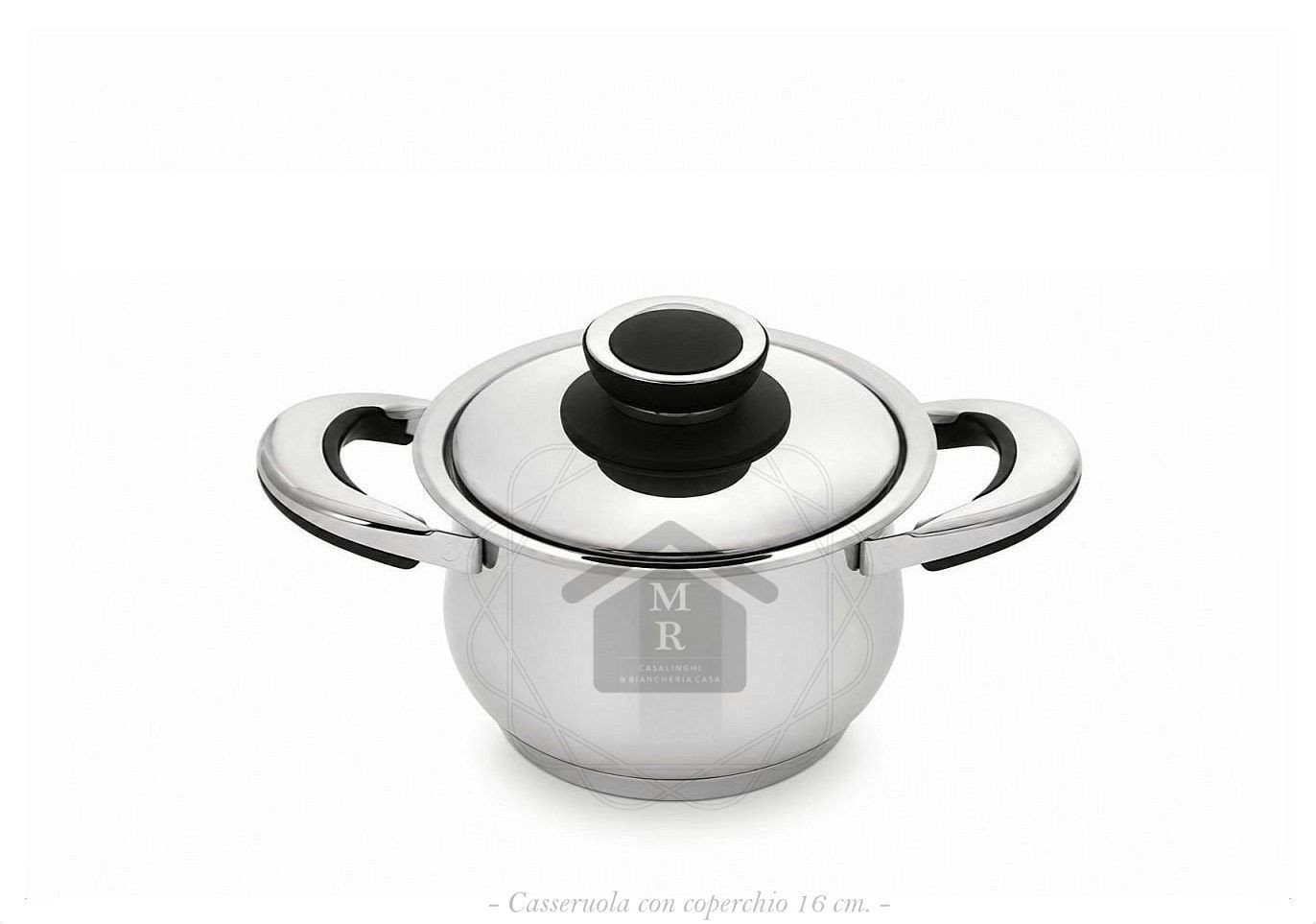 Saturn 18/10 Stainless Steel Dome Casserole with Lid Officine Prandelli