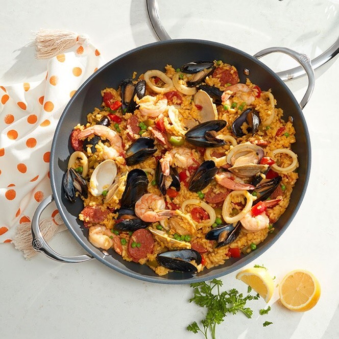 Princess House Heritage Signature 14″ Nonstick Paella Pan (10603) New!