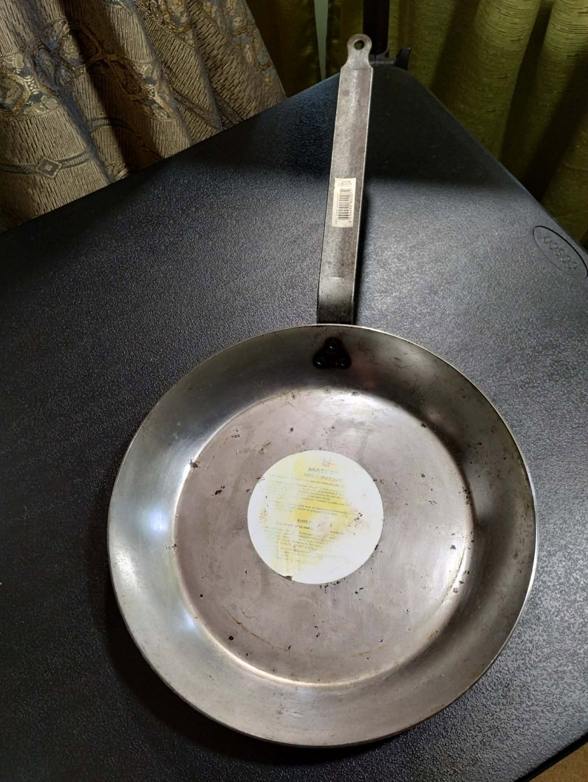 Matfer Bourgeat Black Carbon Steel Frying Pan 14inch unused/unseasoned