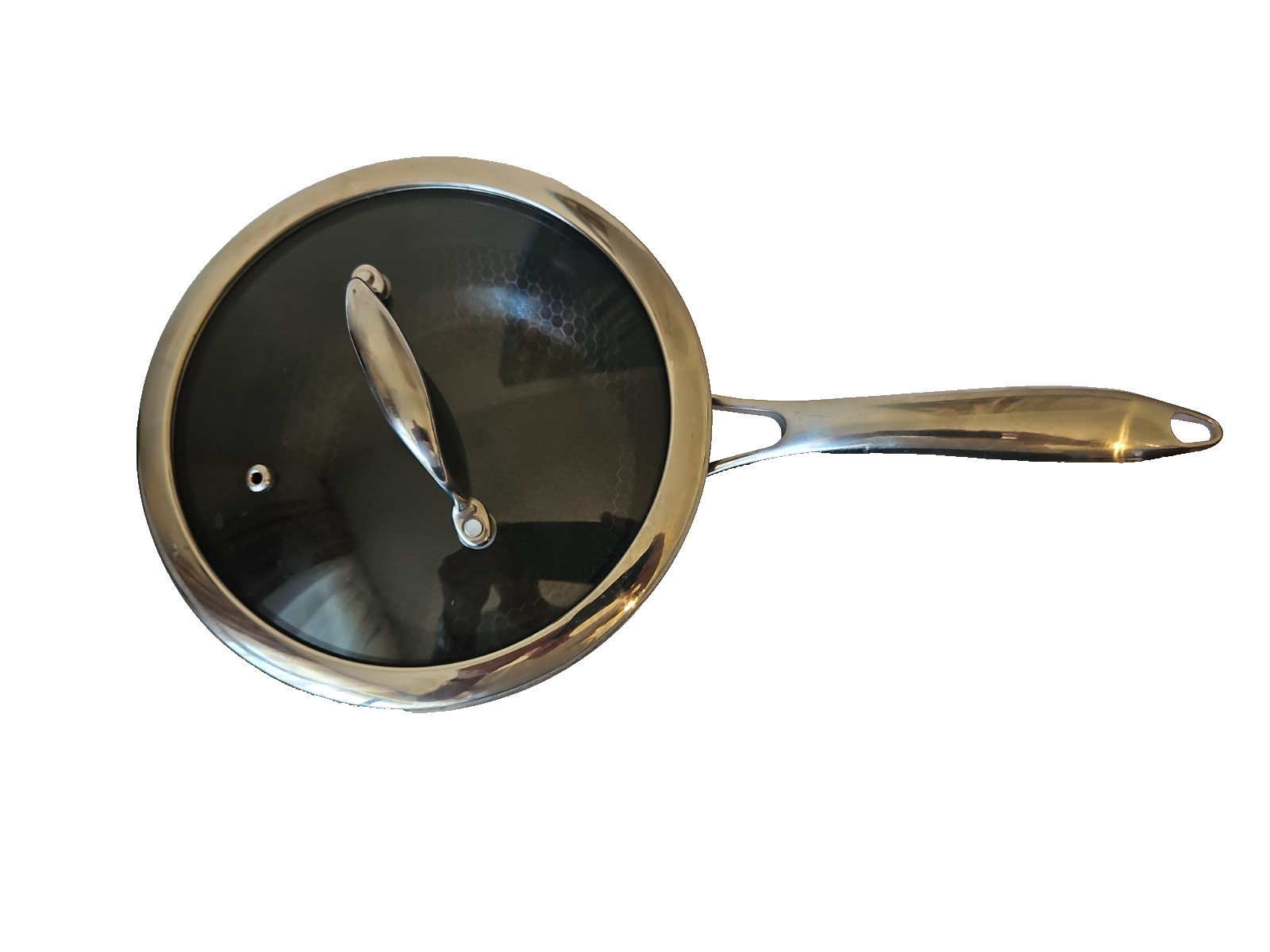 HexClad 2-QUART SAUCEPAN with LID 2 QT Hybrid Non Stick Pot 8 Inch