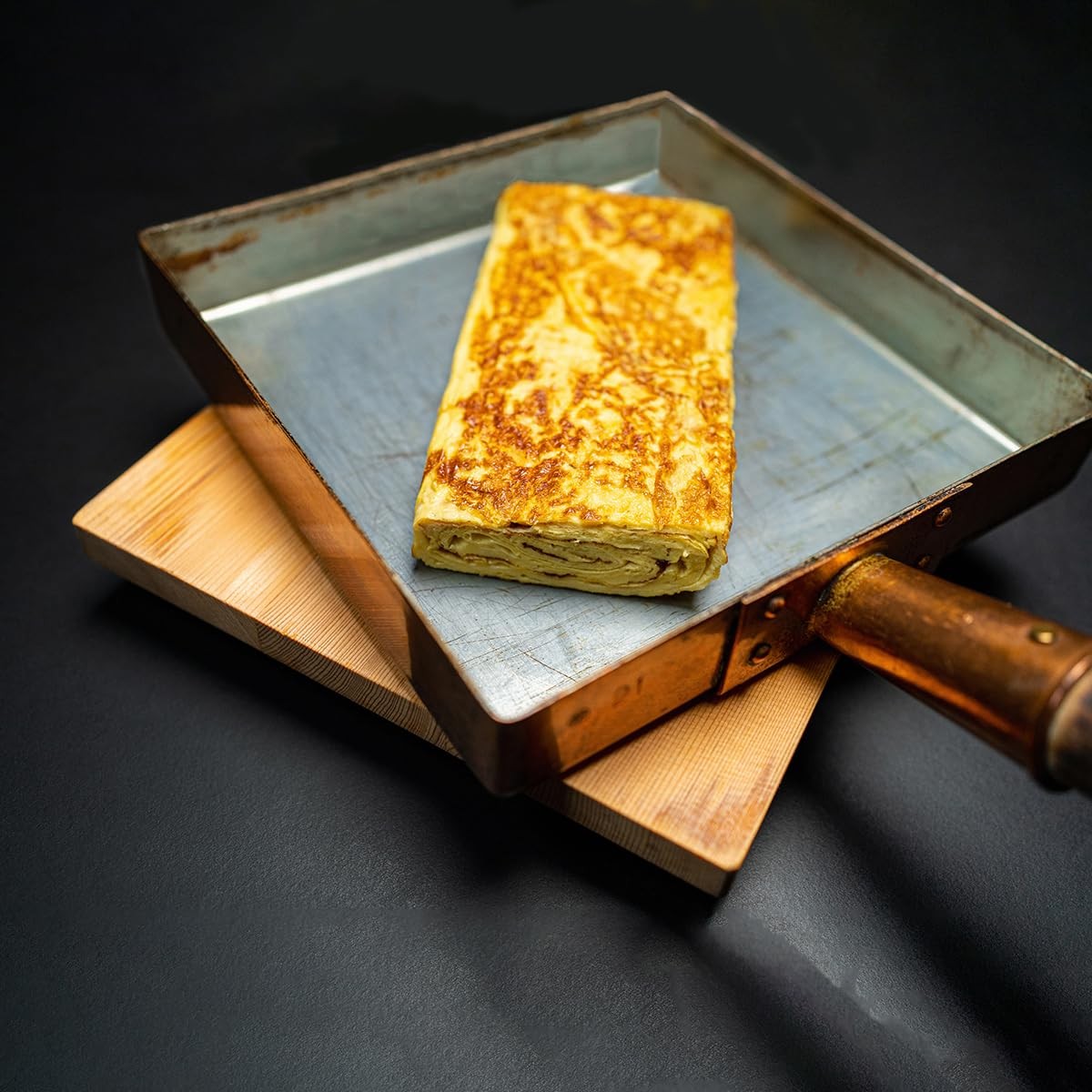 TIKUSAN Japanese Tamagoyaki Pan Omelets Copper 8.3 x inch,