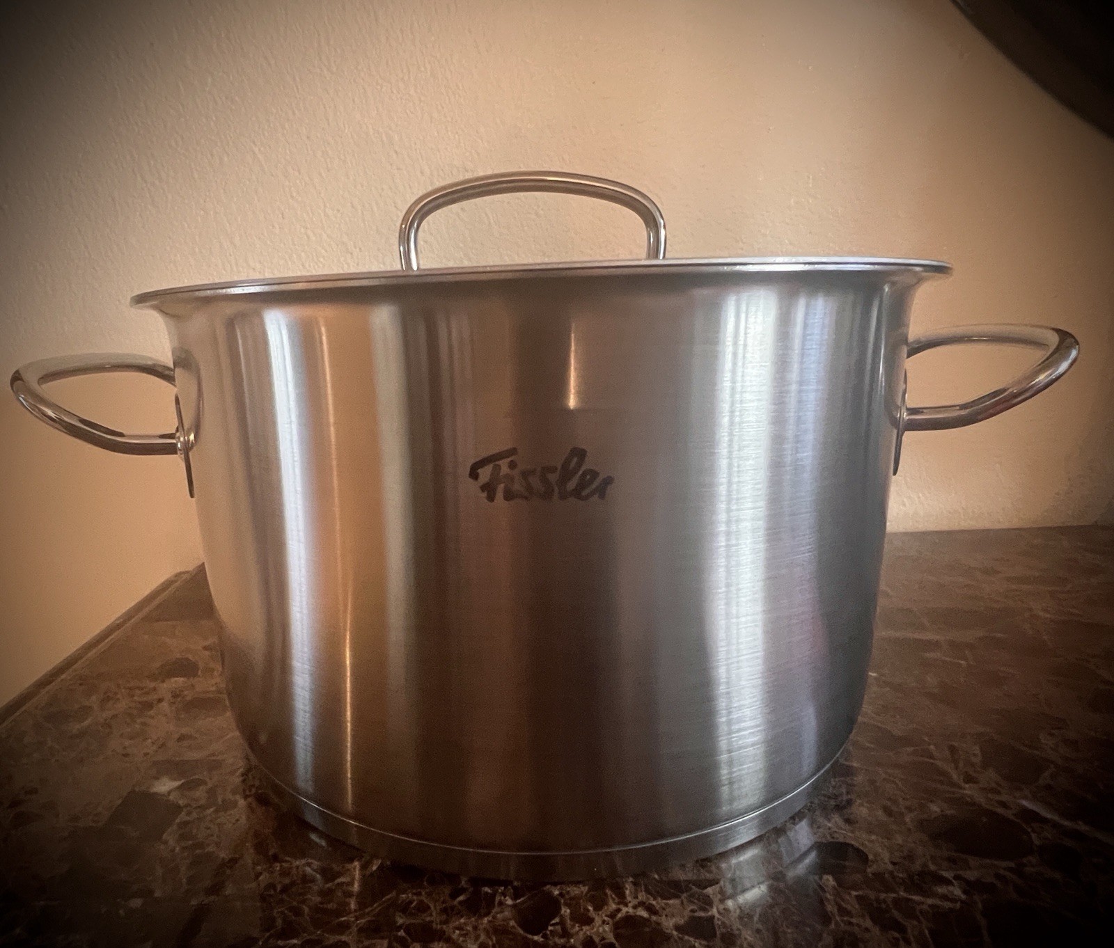 Fissler Original-Profi Collection Stainless Steel 6.3 Liter Stock Pot with Lid