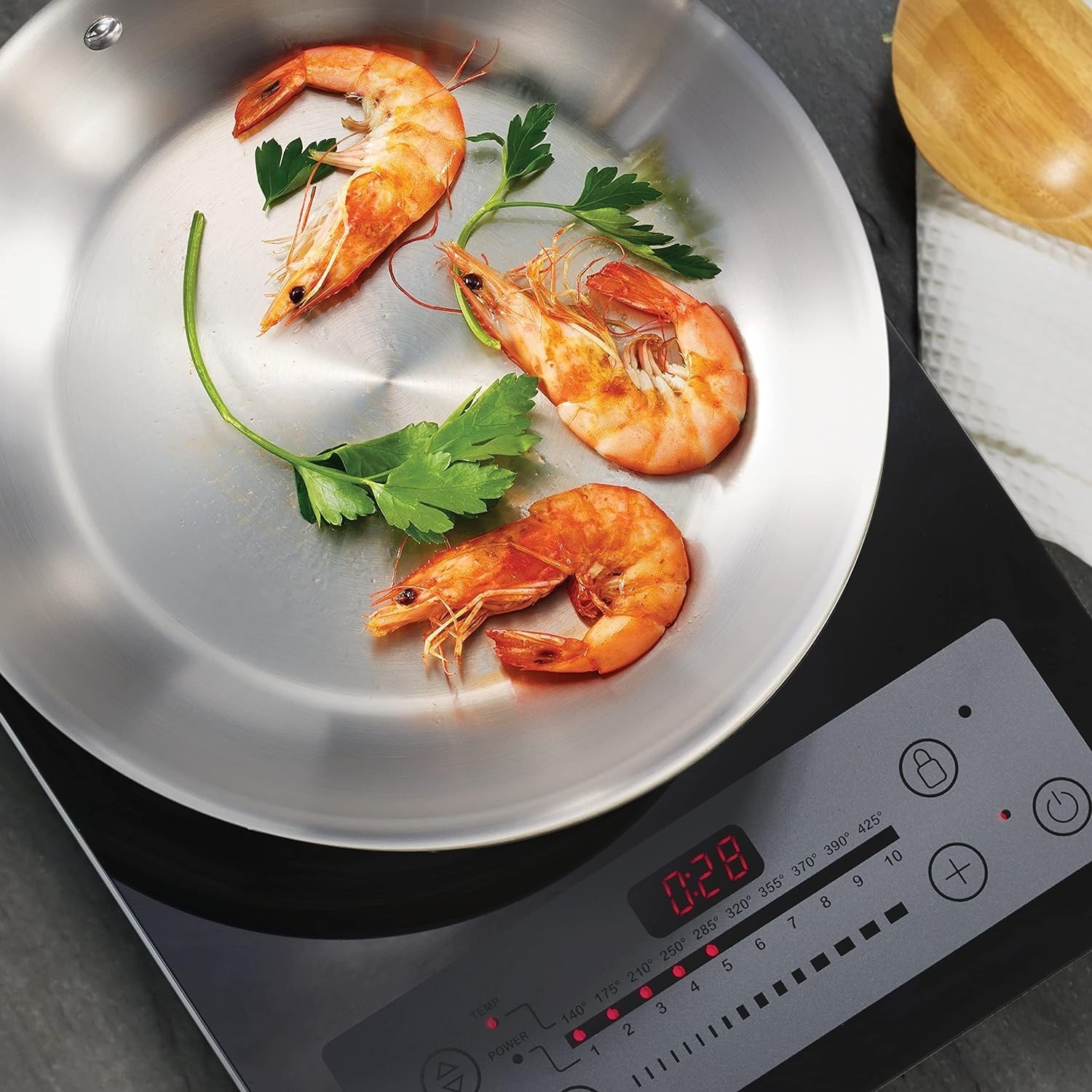 Luxury 12-Inch Fry Pan – NSF-Certified, Stainless Steel, Made in Brazil