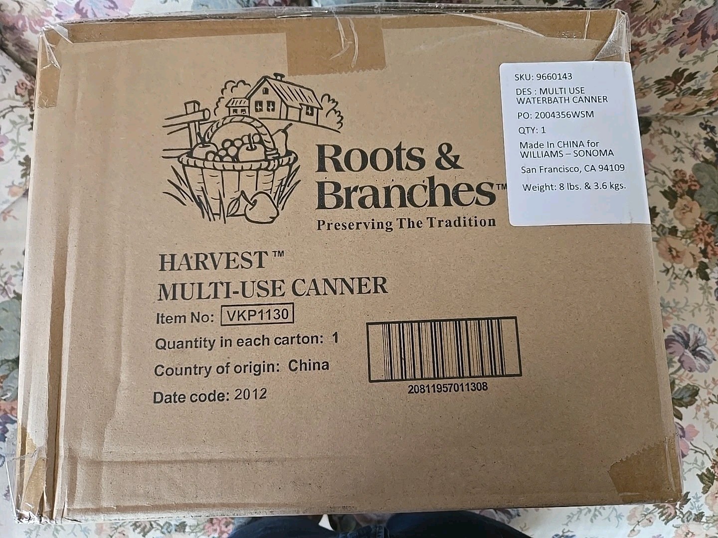 Roots & Harvest Stainless Steel 20 Quart Waterbath Canner. New
