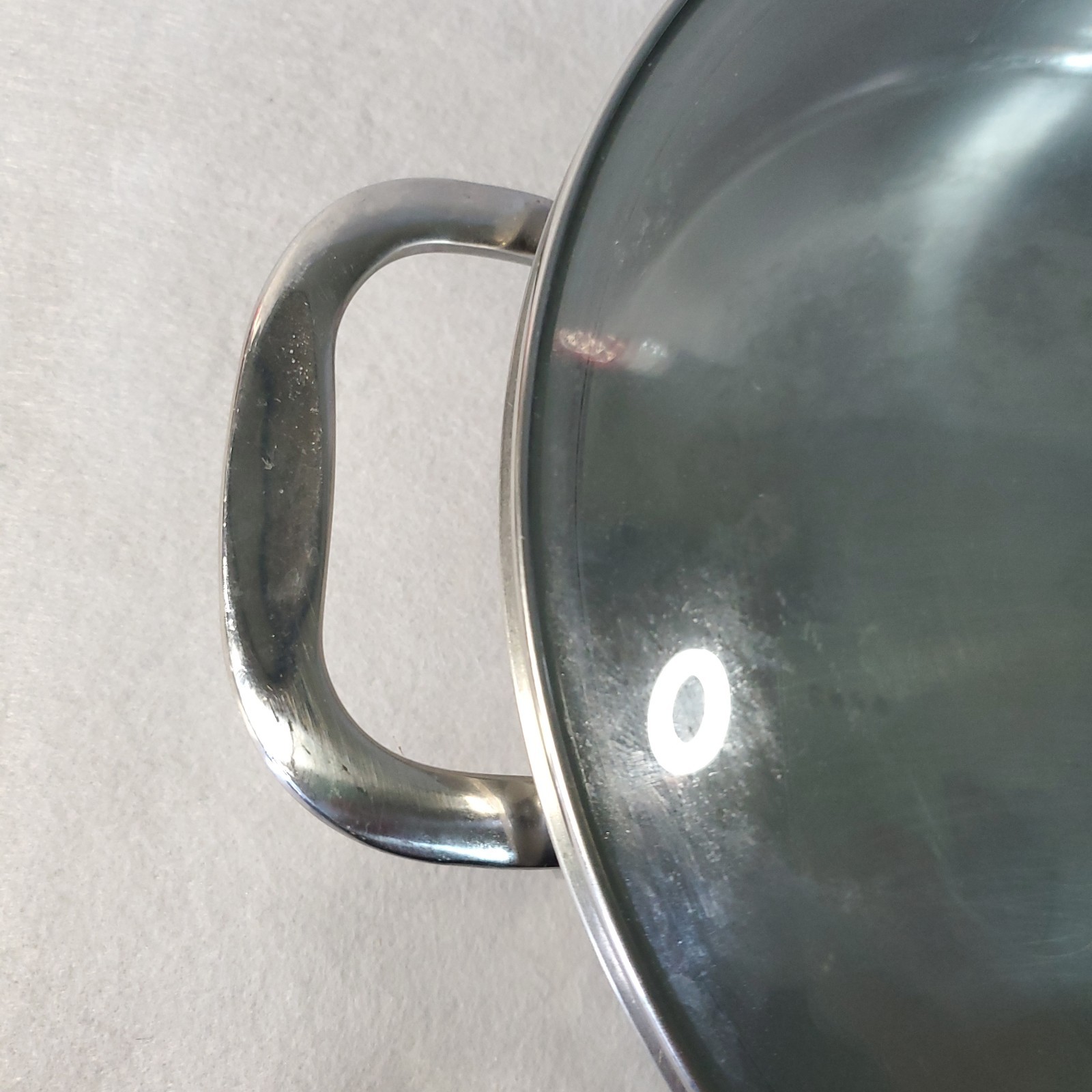 Calphalon 3 QT Quart Stainless Steel Pan Skillet Saute w/Glass Lid #5003 – READ