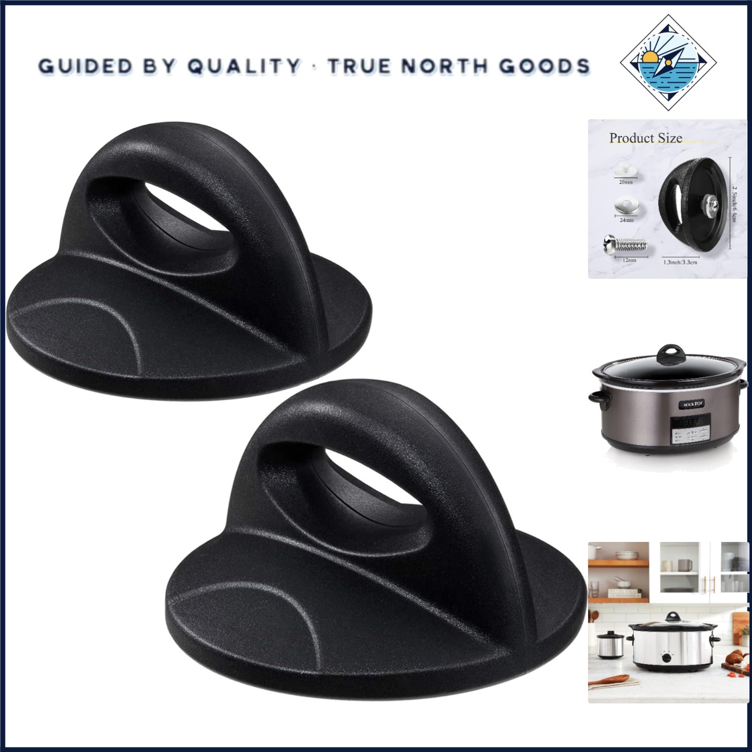 2 Pack Universal Lid Handle Replacement, High Temperature Resistant Material