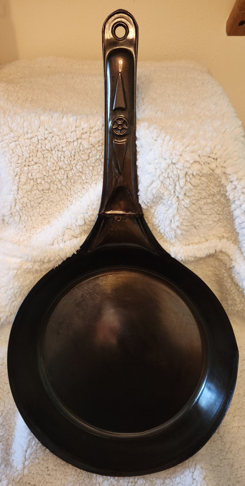 10.25 Inch Cowboy Wagon Wheel Rolled Steel Skillet-RESTORED