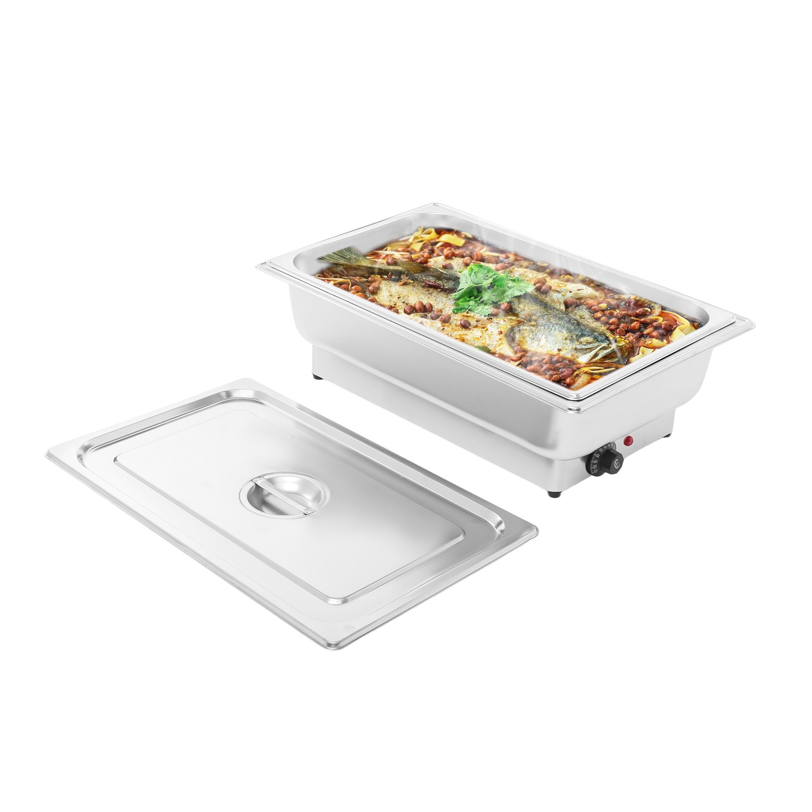 600w Catering Buffet Servers,13.5l Dining Stove,chafing Dishes For Buffet Silver