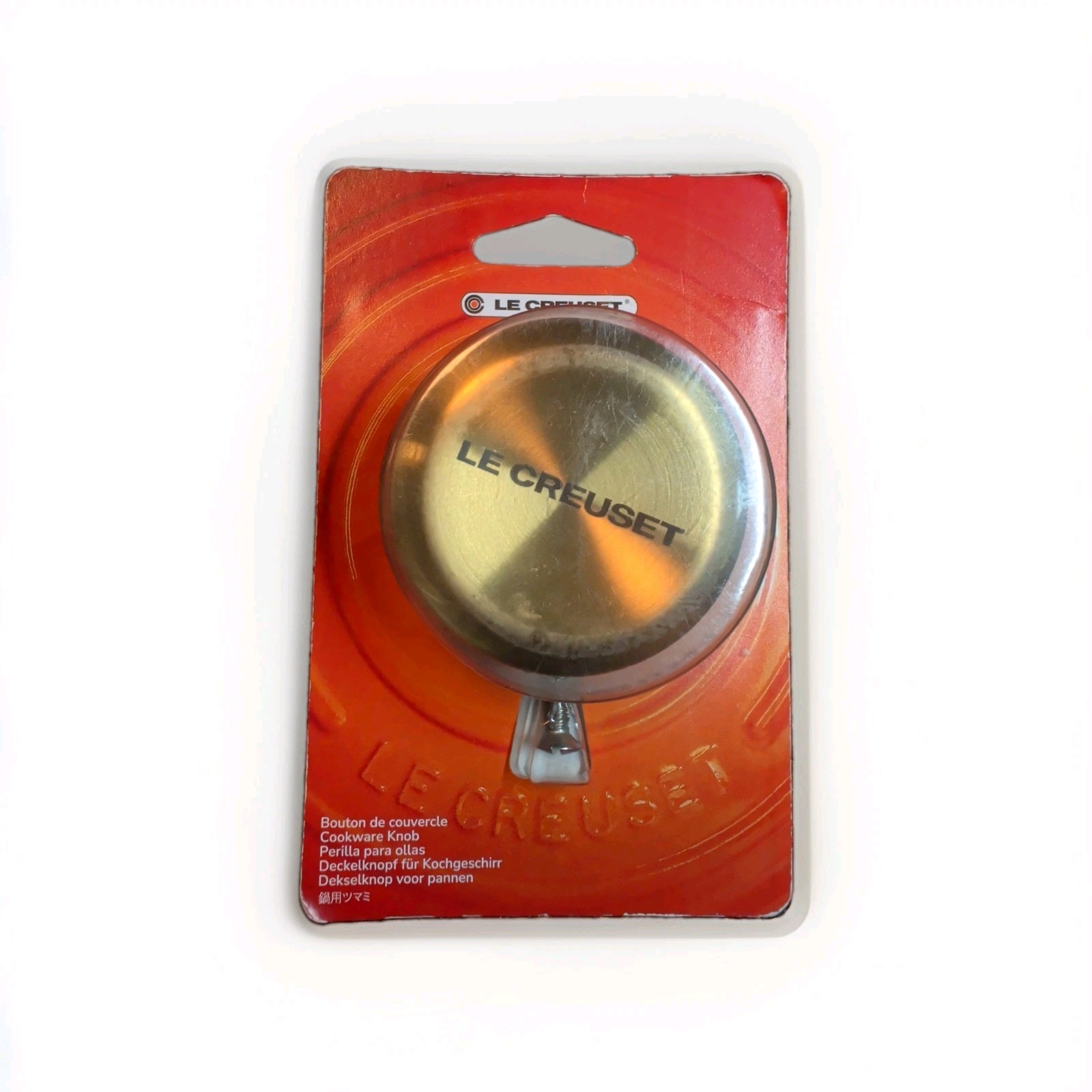 Le Creuset 2.2” 57mm Large GOLD Stainless Steel Replacement Cookware Knob NEW