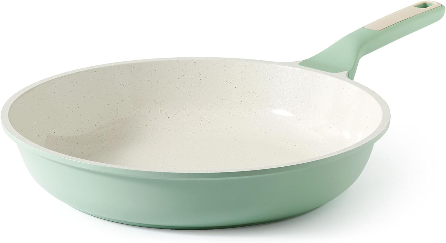 SENSARTE 8 Inch Green Omelet Pan Nonstick Ceramic Healthy PFAS Free Induction