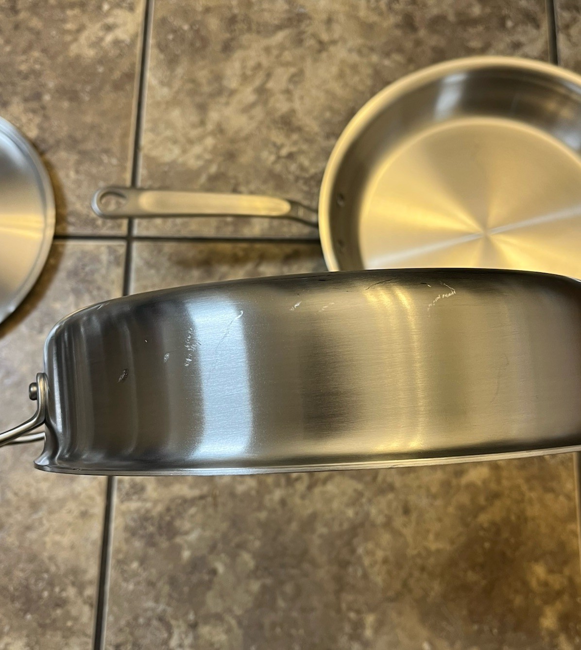 Made In Cookware Stainless 3.5 QT Saute Pan Pot & 12in Frying Pan Made-In Italy