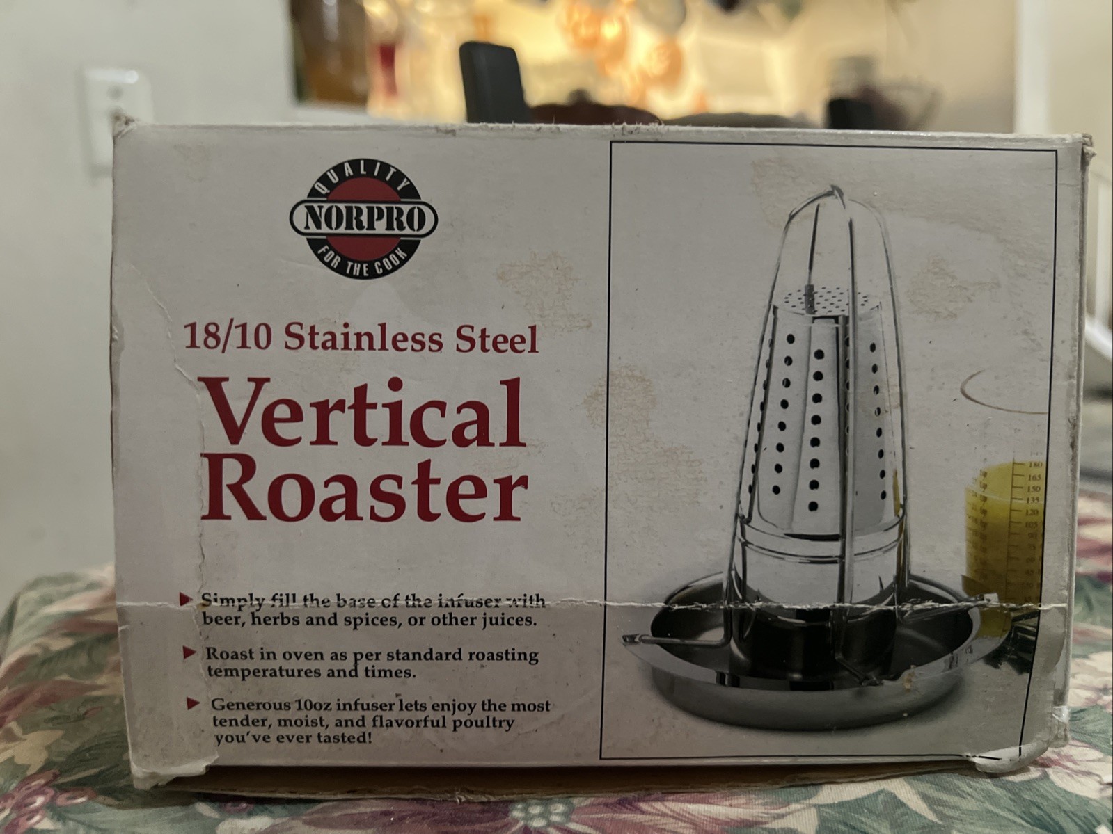 Norpro 18/10 Stainless Steel Vertical Poultry Roaster With Infuser Marinade 265