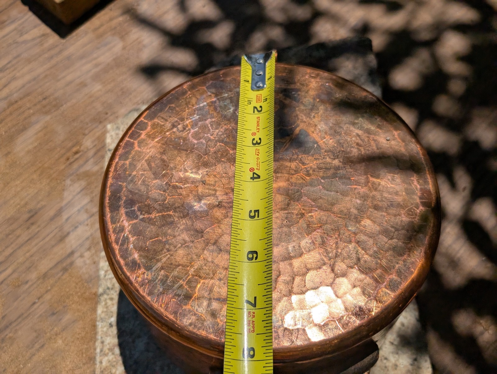 Hand Made In France 8-1/2″ Copper Pot & Lid -Made in France