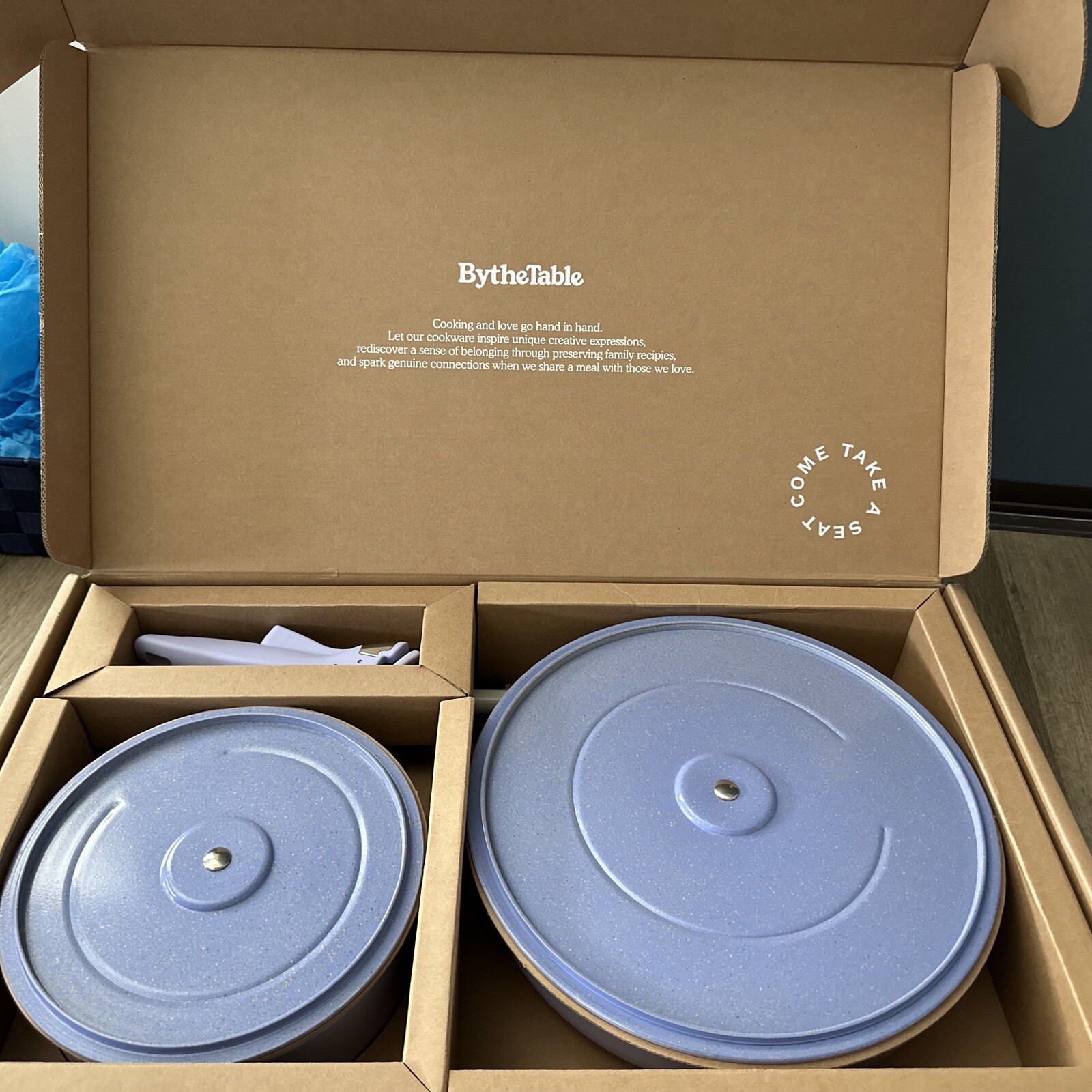 By the Table Ombré Modular Cookware Set Blue Brand New in a Box