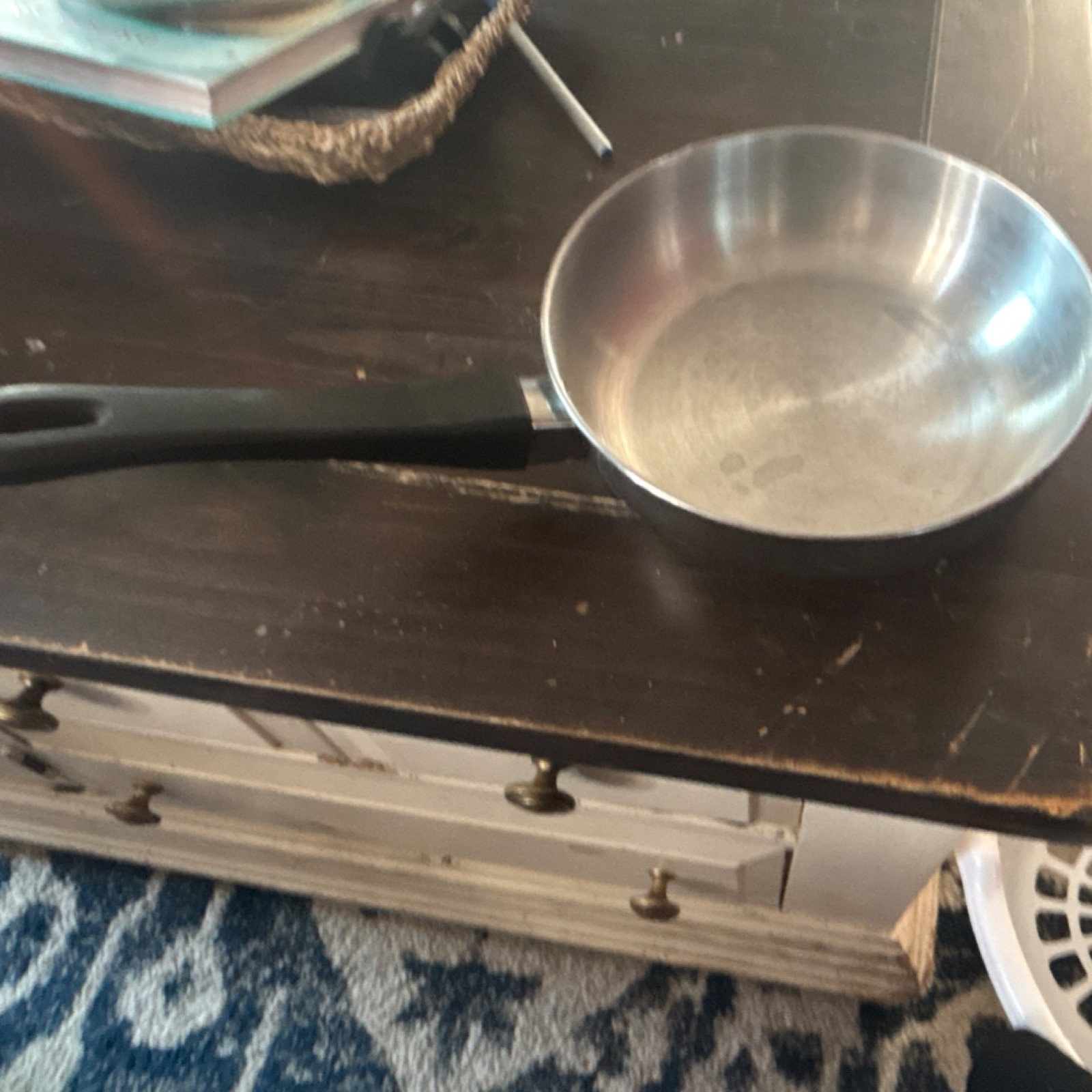 Tools of the Trade BASIC 8 Inch Stainless Steel Frying Pan Easy Clean Round