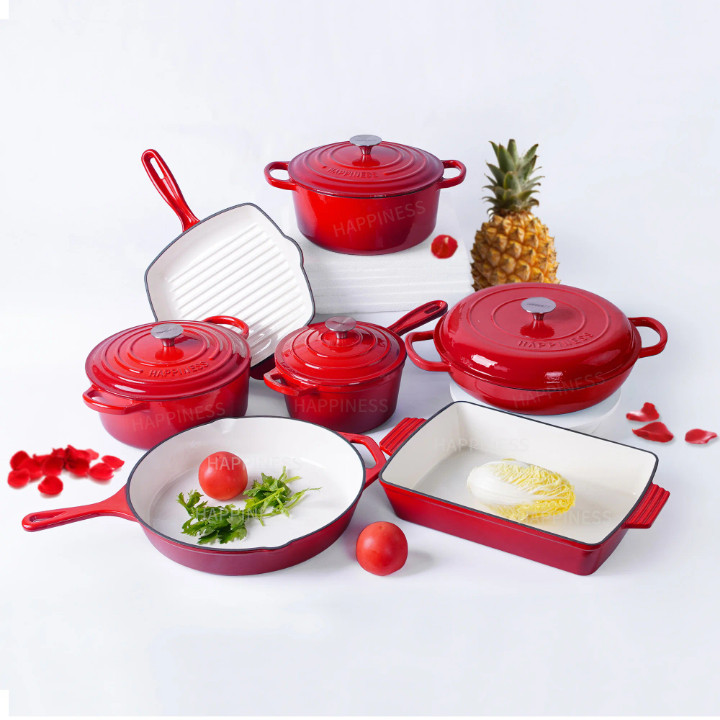 7-5Pc Ceramic Cookware Set Pots & Pans w/ Lids Modern Kitchen Set Preorder