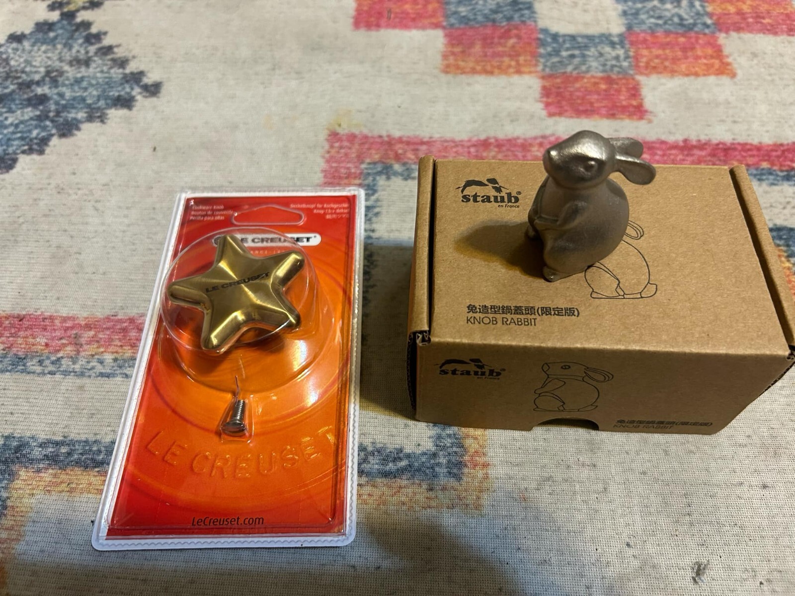 Staub Rabbit (Stainless) + Le creuset STAR Lid Knob (two sell togather)
