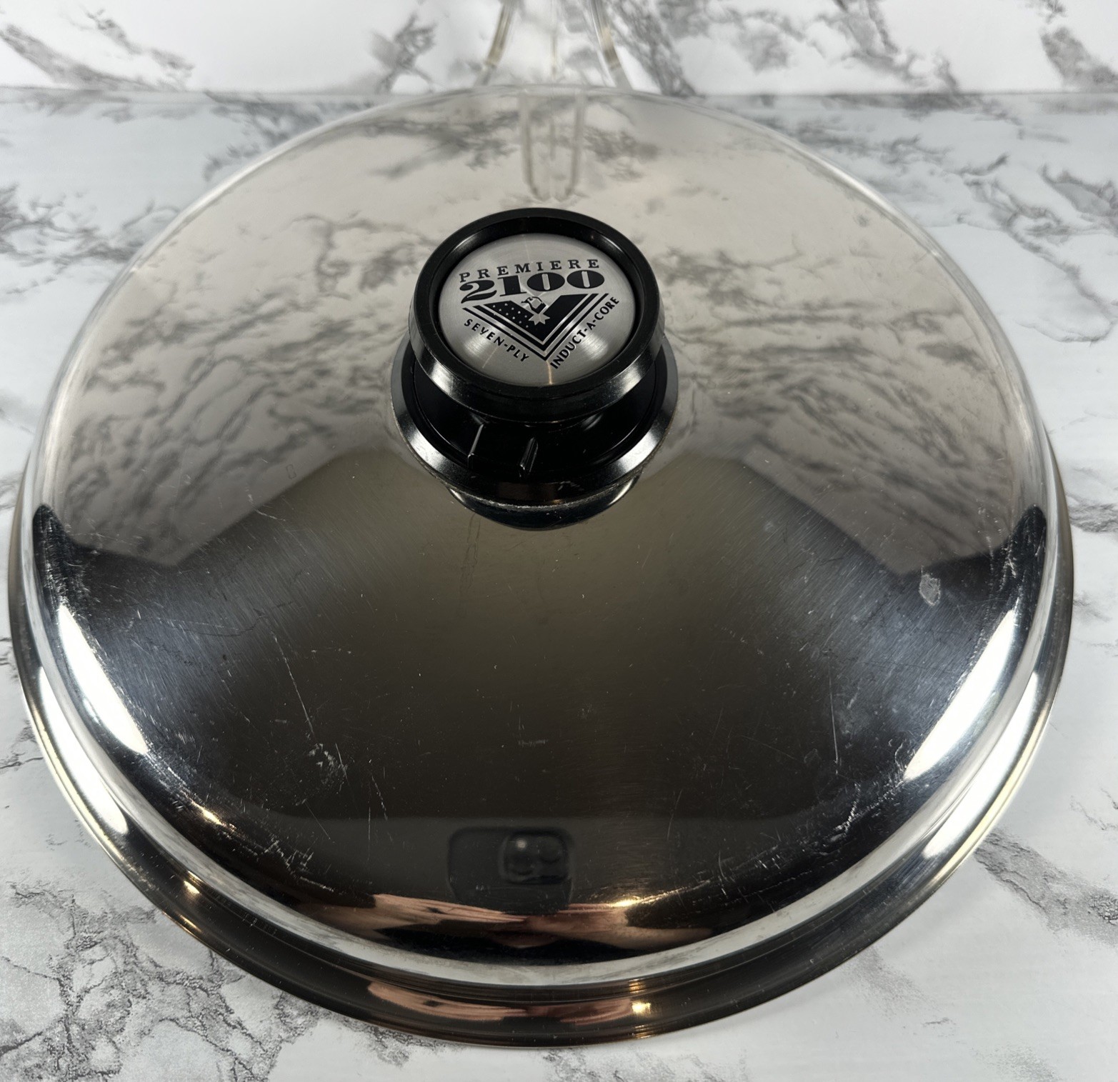 Premier 2100 Cookware 7 Ply Induct-a-core Skillet Replacement Lid -LID ONLY-