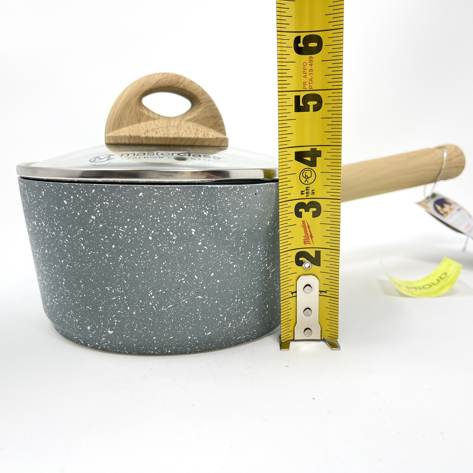 Masterclass Saucepan 1.5 Qt Casserole 6.5 Inch With Lid Premium Kitchen Cookware