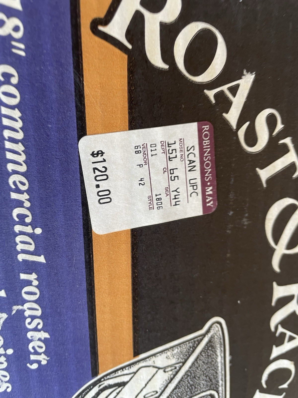 New Calphalon Hard-Anodized Nonstick 16-Inch Roaster With Rack #1806 Made In USA
