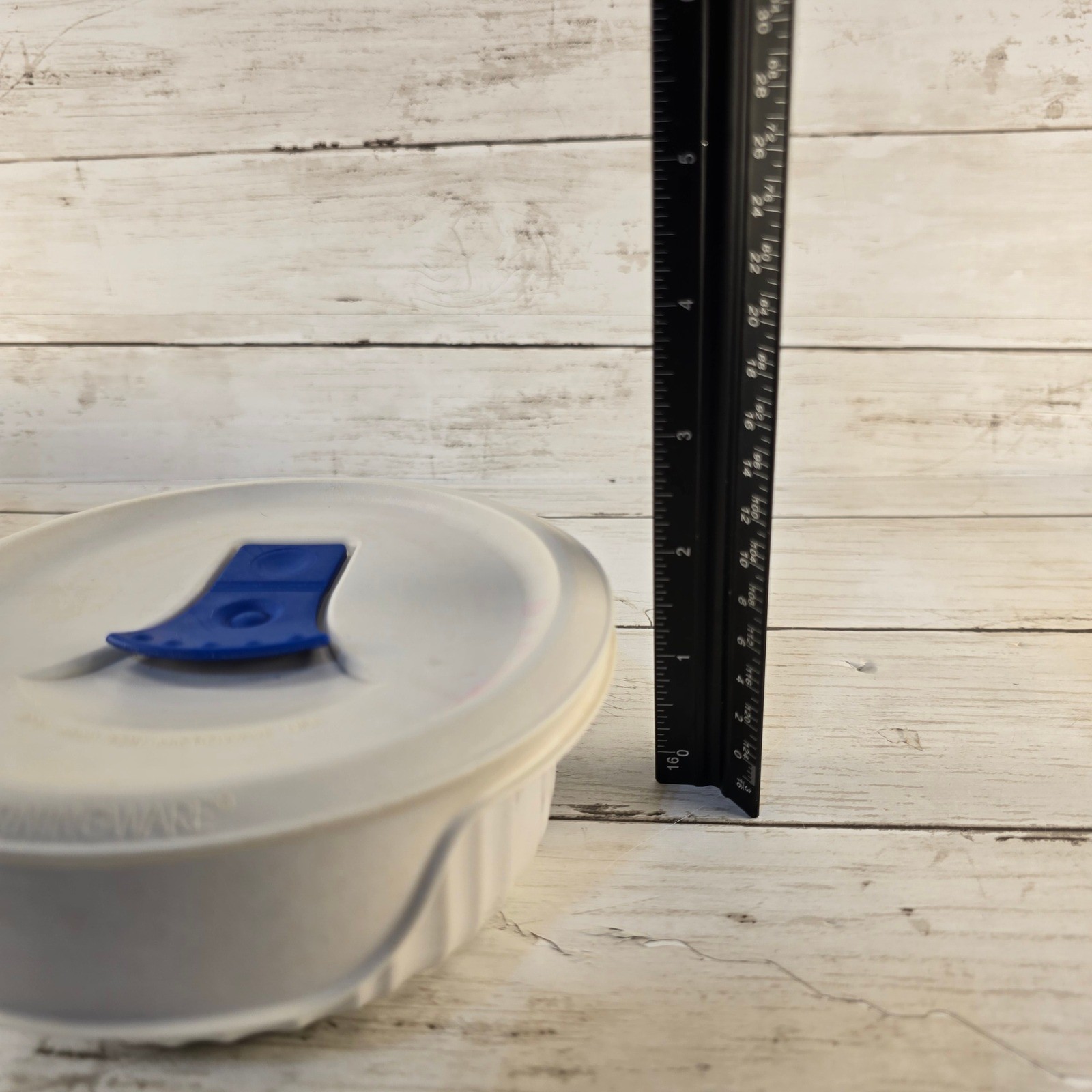 CorningWare French White Stoneware Bowl Set 16oz 24oz with Vented Lids 2pc