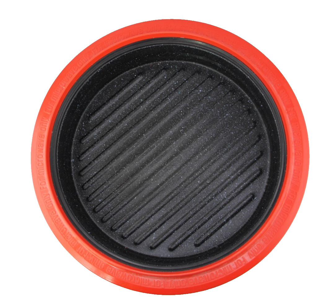 RANGEMATE Red & White Cooker for Microwave Only Silicone Steam Plates
