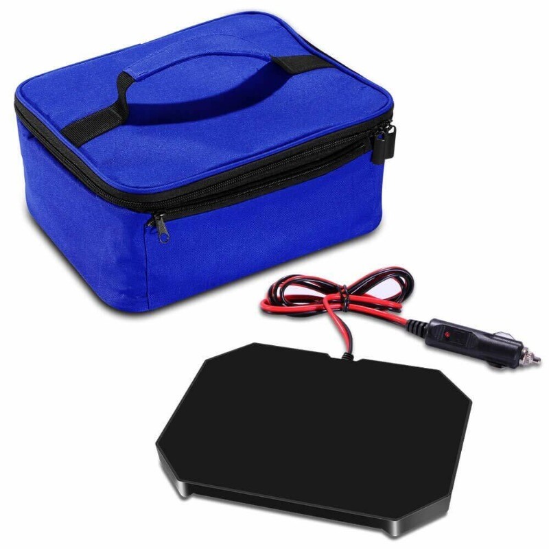 Mini Oven Food Heating Device Portable Heating Lunch Box for Office/Car 2 in 1