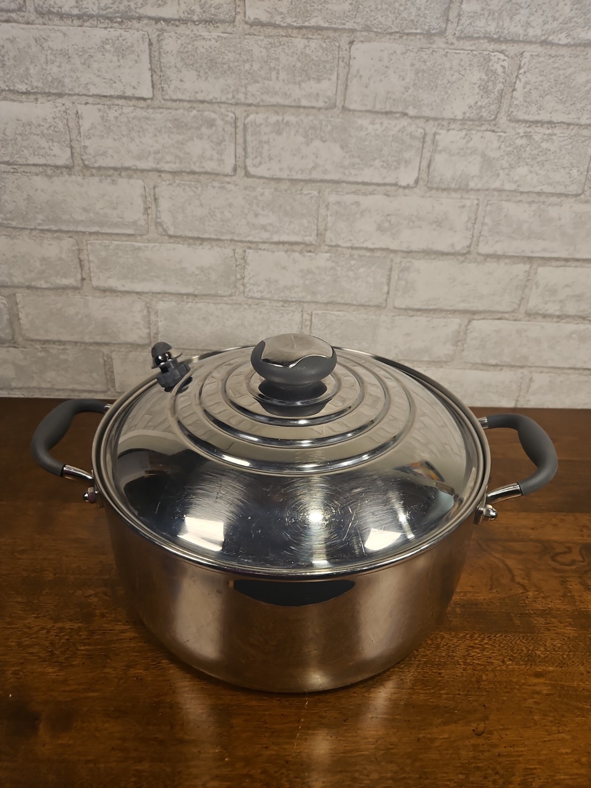 Royal Prestige 6Qt Stockpot T-304 With Lid Surgical Steel Made In Italy 10.5”