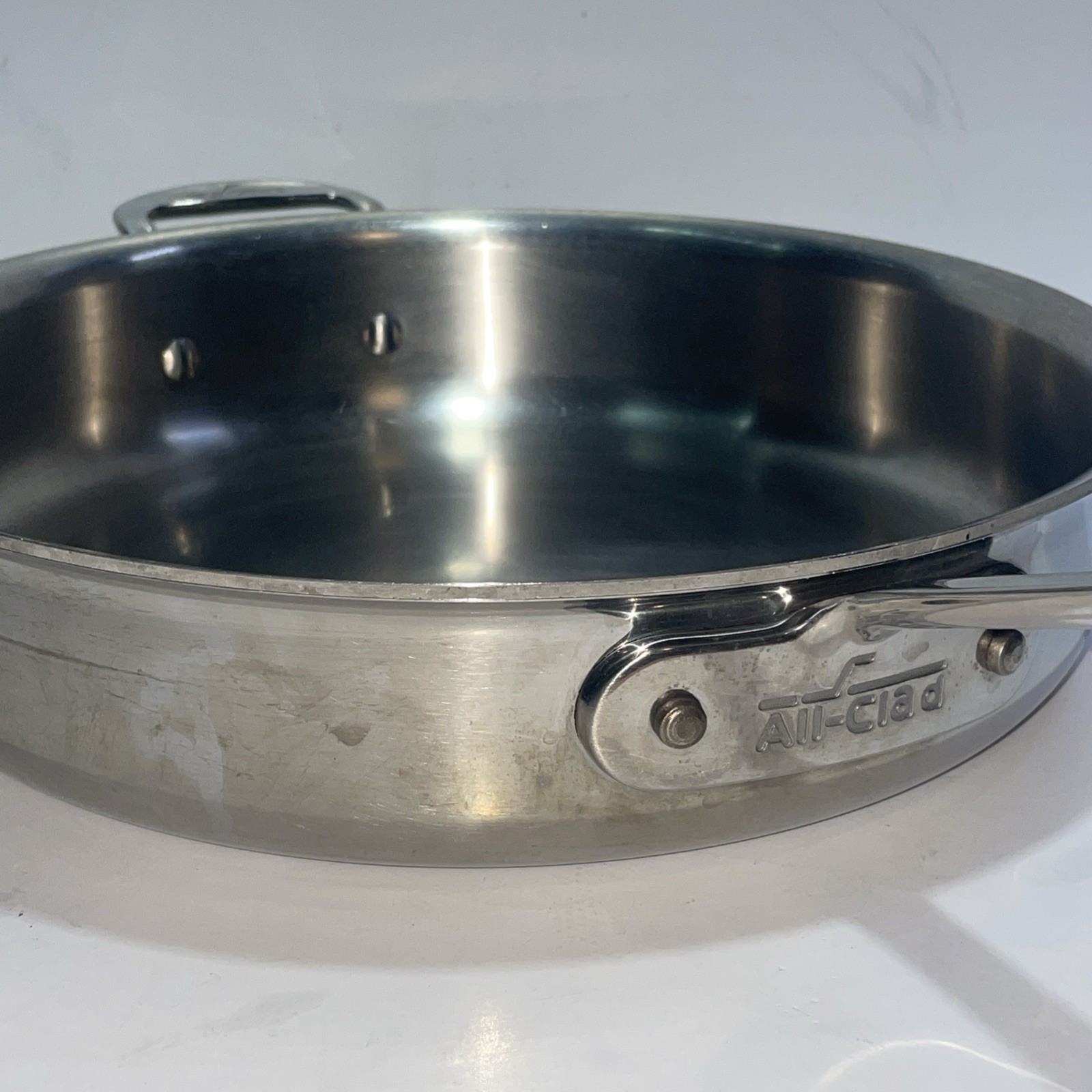 ALL-CLAD Vintage Stainless Steel 11.25” Inch Frying Saute Pan Skillet Handle Lid