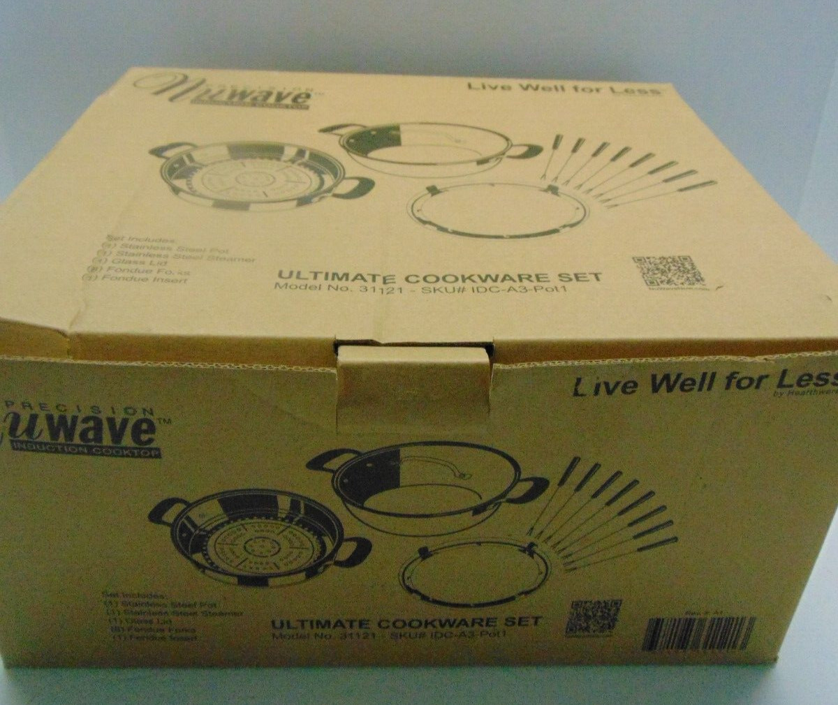 NEW Precision Nuwave Induction Cook Top Stainless Ultimate Cookware Model #31121