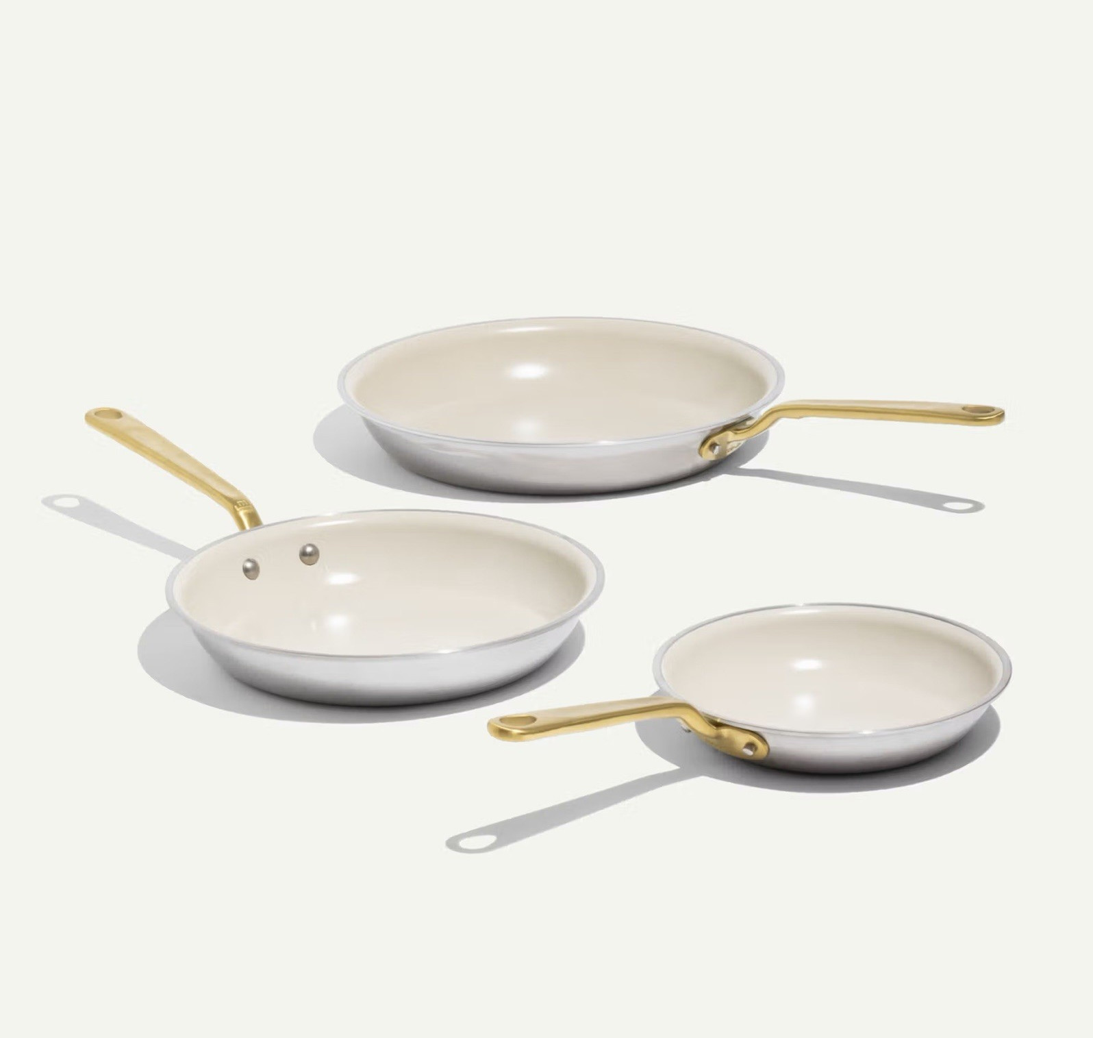 Made In | 3pc Frying Pan Set | 8″ 10″ 12″ | CeramiClad 2.0 Ceramic Non-Stick