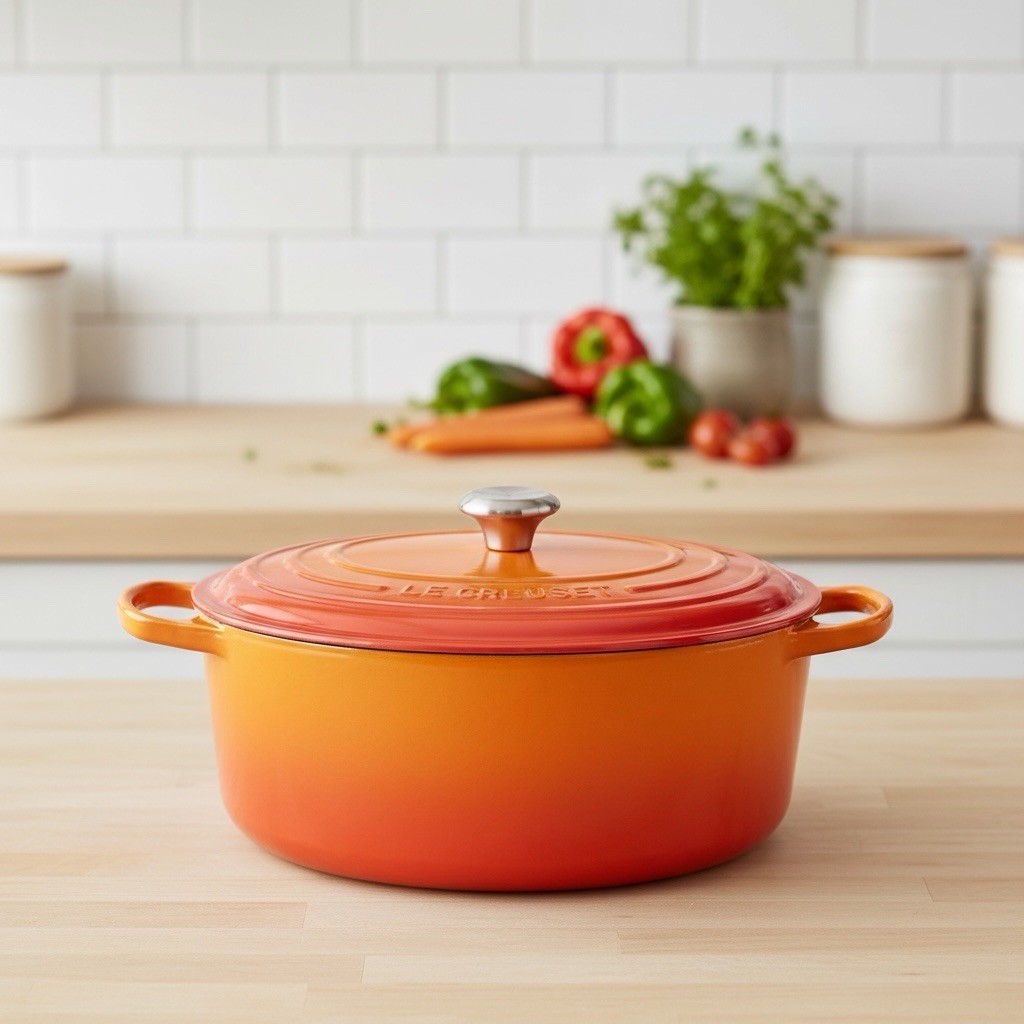 Le Creuset Signature Oval Casserole 7.5L / 8QT 33cm Cerise Red Cast Iron