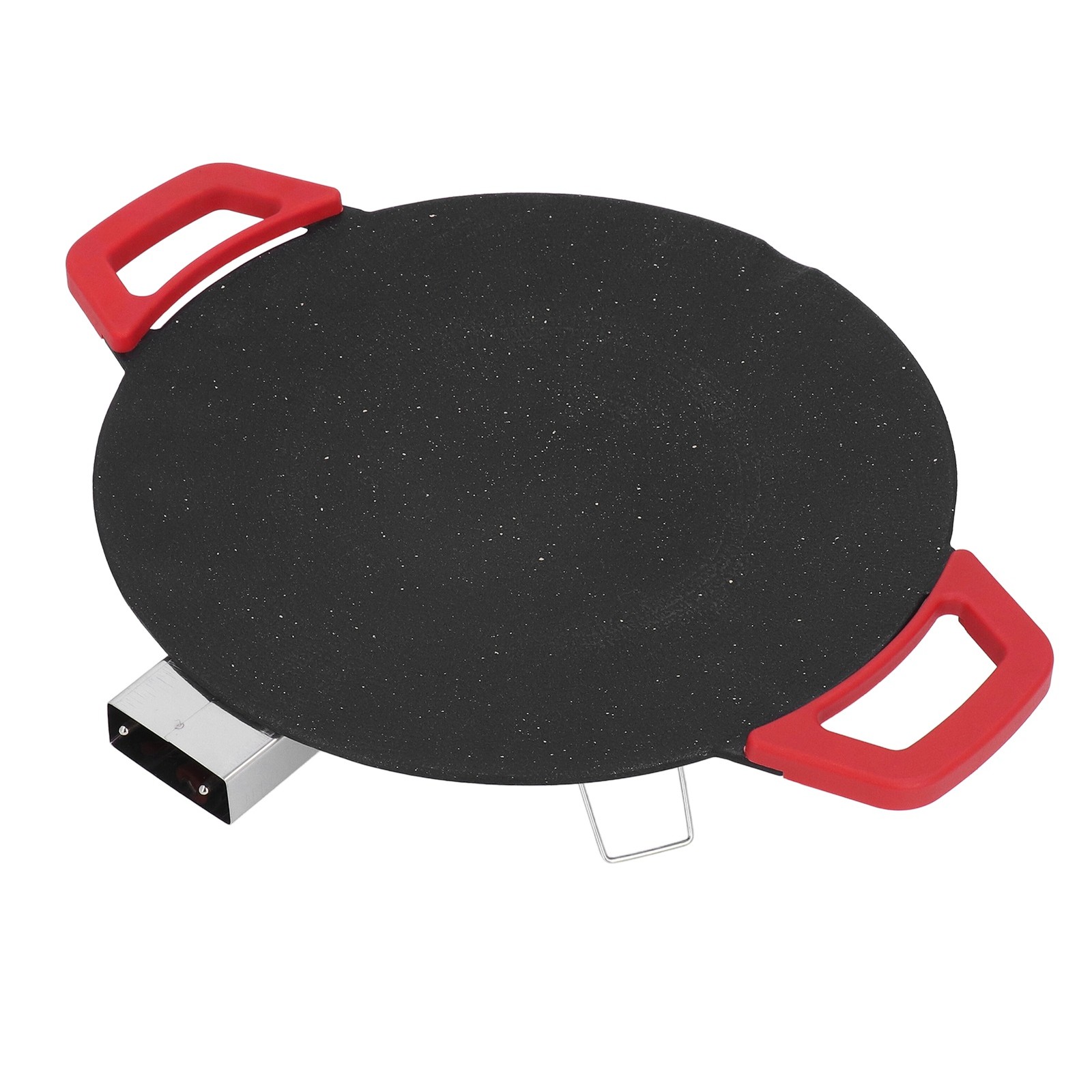 ˇRound Korean Style Stovetop Smokeless BBQ Cast Grill Pan For Home Cooking