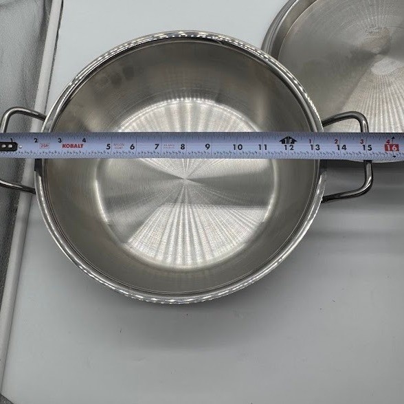 Silga Design Milano Teknika 18/10 Stainless Steel 28cm Casserole Pan with Lid