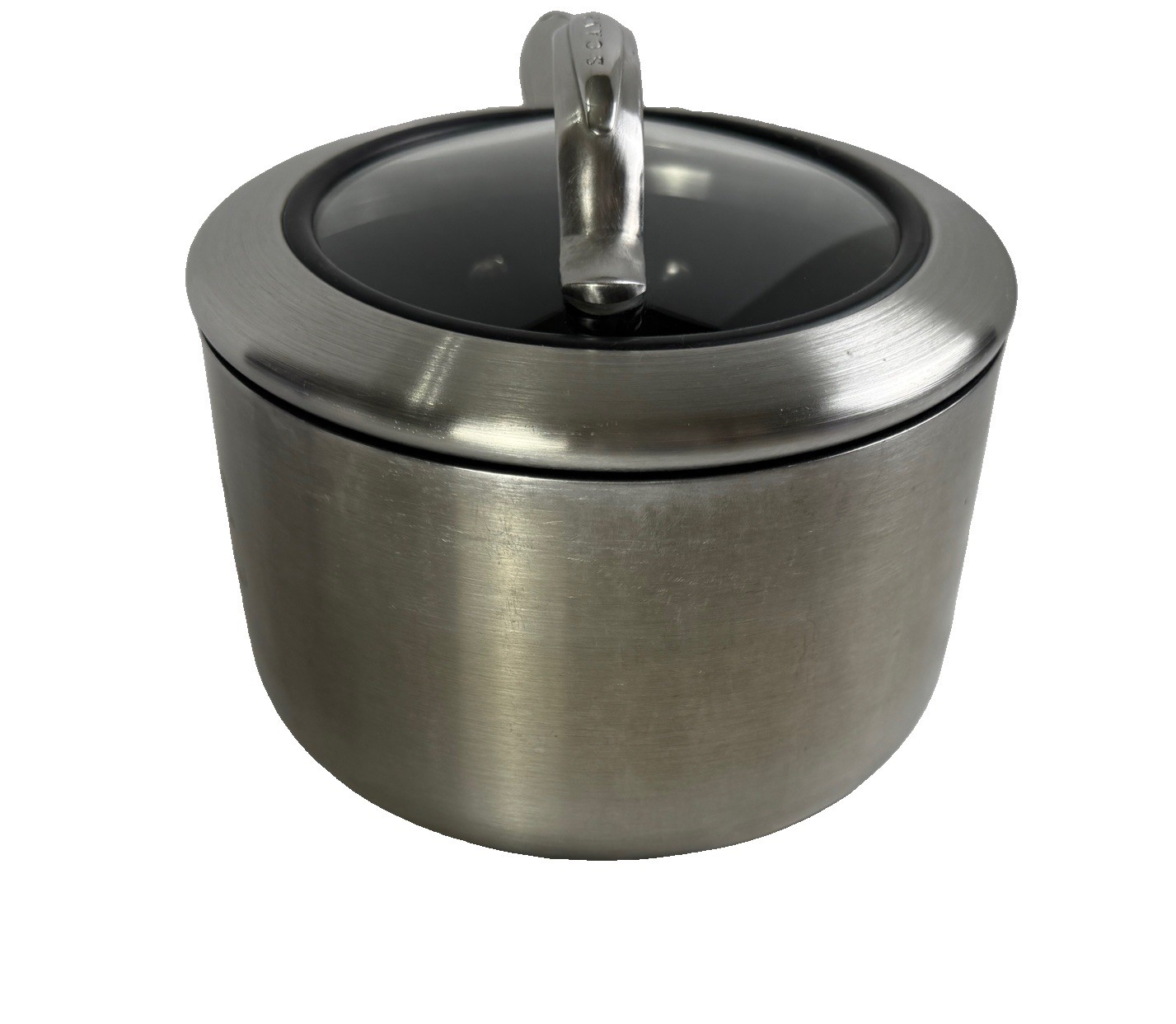Scanpan HaptIQ 2 Qt Sauce Pan Pot Induction CTX J-03 Ceramic Titanium