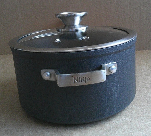 Ninja Foodi NeverStick Premium 2.5-Quart Pot with Matching Glass Lid