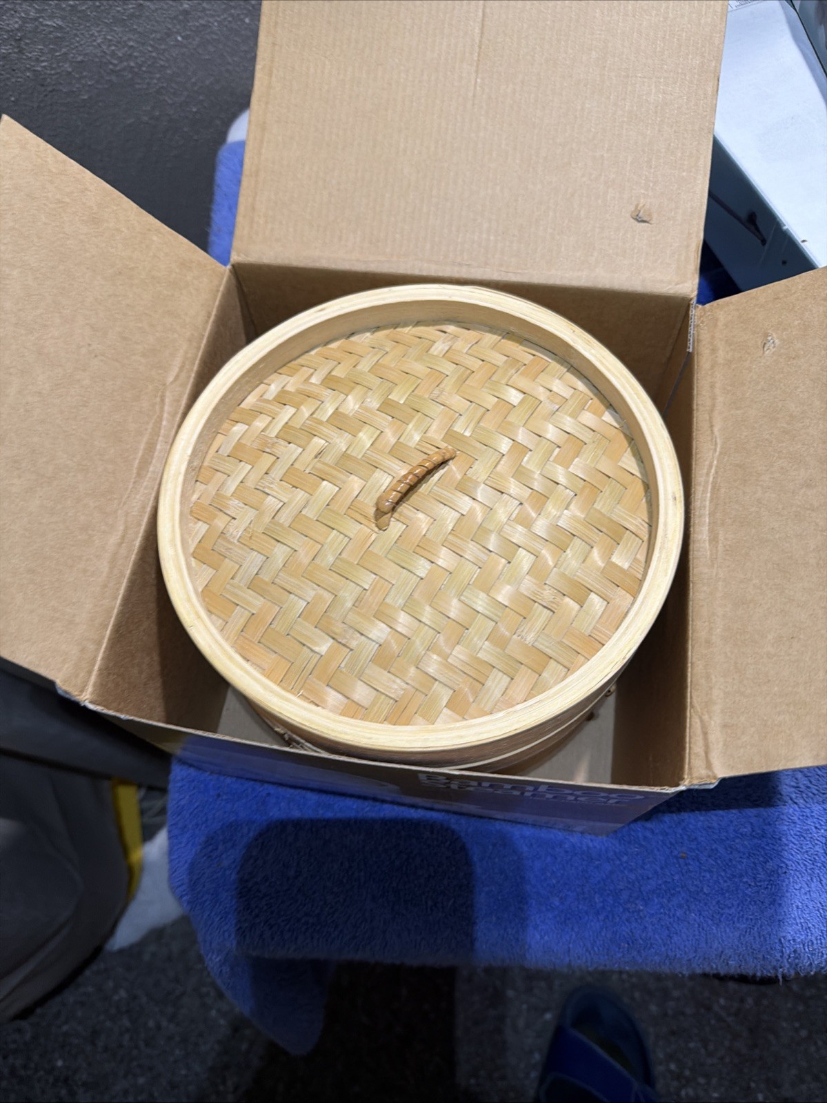 Bamboo Steamer Cooker Basket – 3 Piece – 8” Diameter x 6” Height