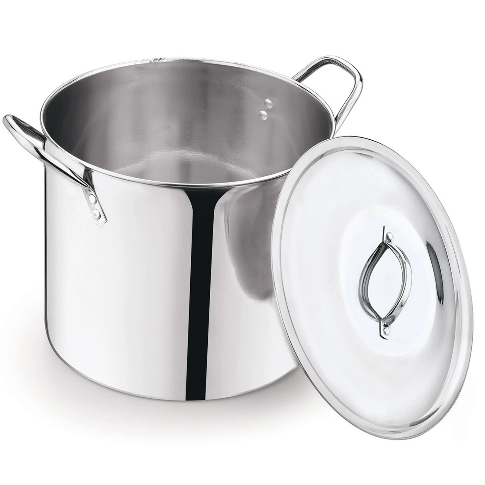 Mainstays 12 Qt Stainless Steel Stock Pot w/ Lid Soup Pasta Cooking Pot