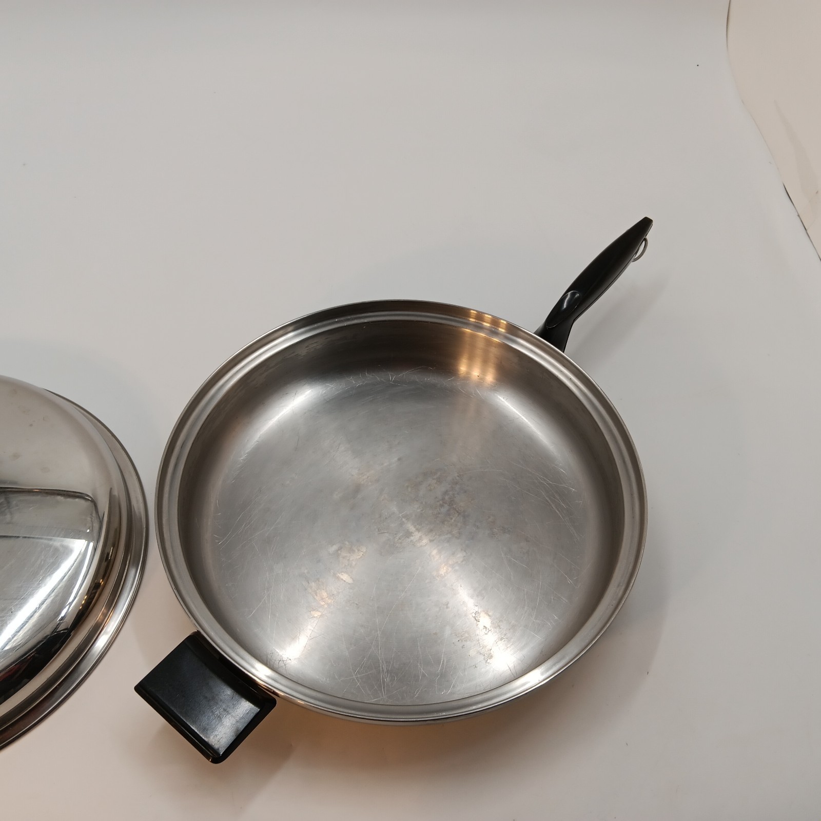 Vintage West Bend Multi Core Familie Skillet 5 Ply Stainless Frying 12″ USA