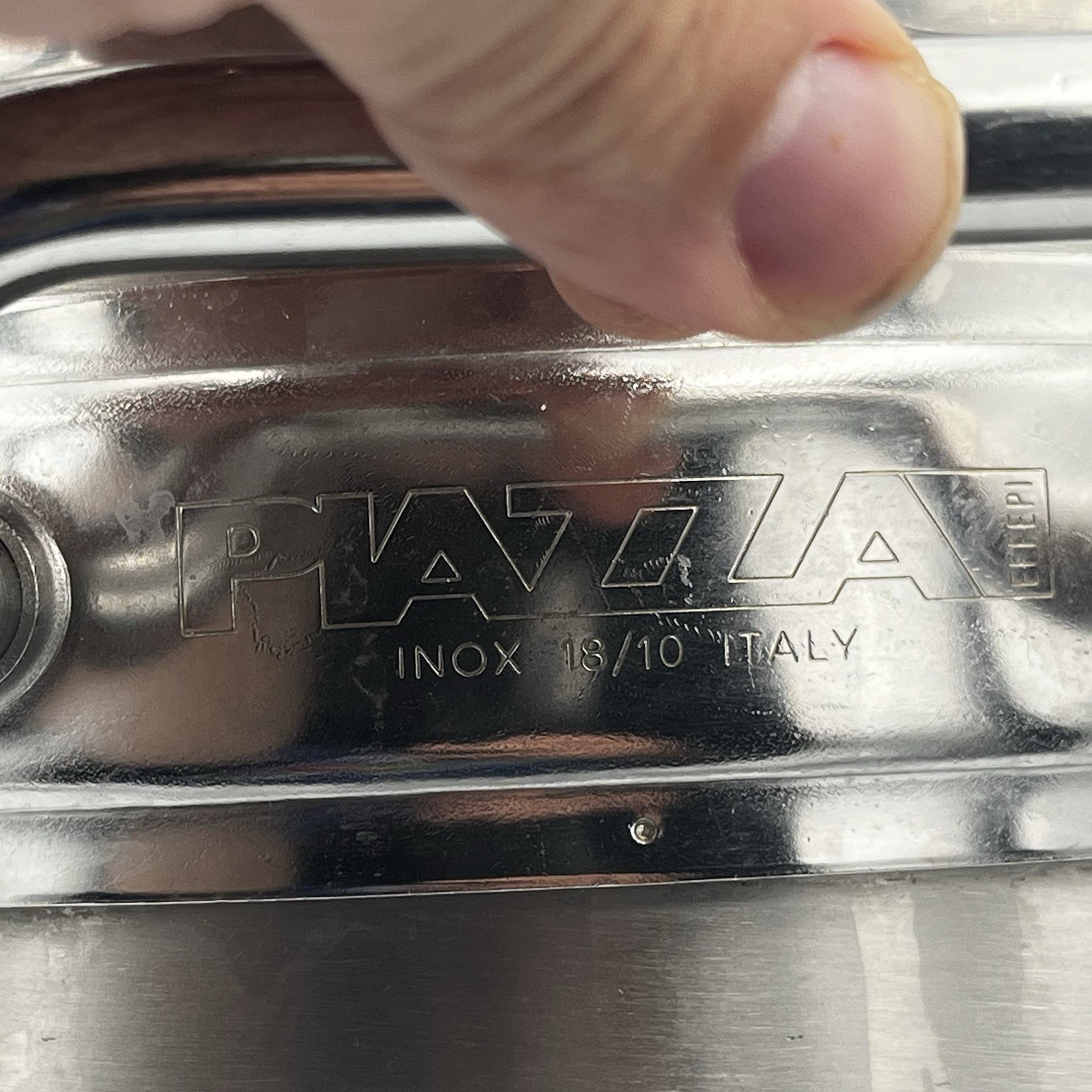 PIAZZA INOX Effepi 4qt Stainless Soup Pot with Handles and Lid Made in Italy