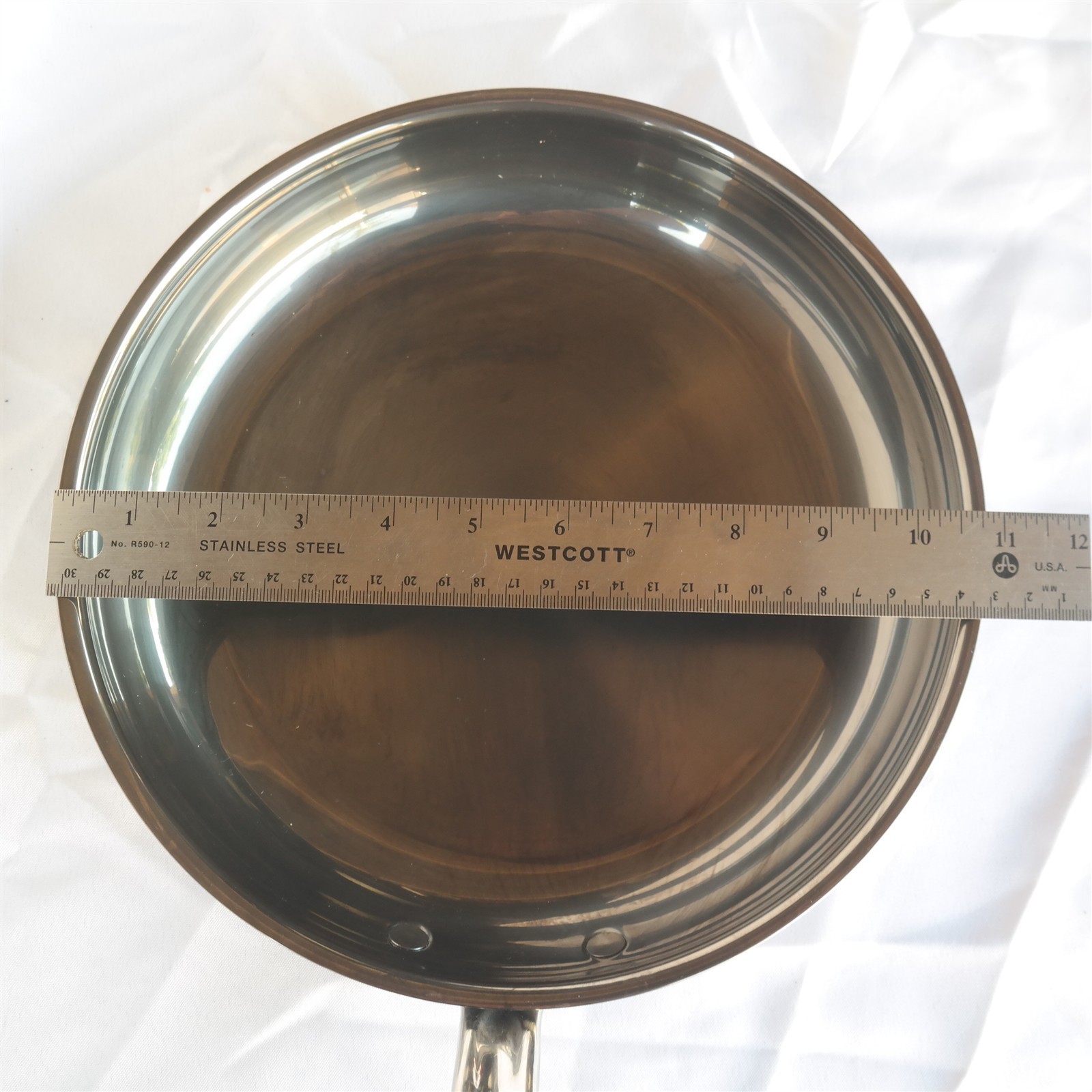 Hestan NanoBond Fry pan Stainless Multiply Titanium Gloss 10 3/4″ Italy made