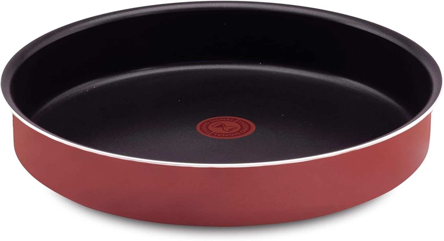 2 Tefal Deep Oven Tray Set Non Stick Trays Red Coated In France 30, 26 cm