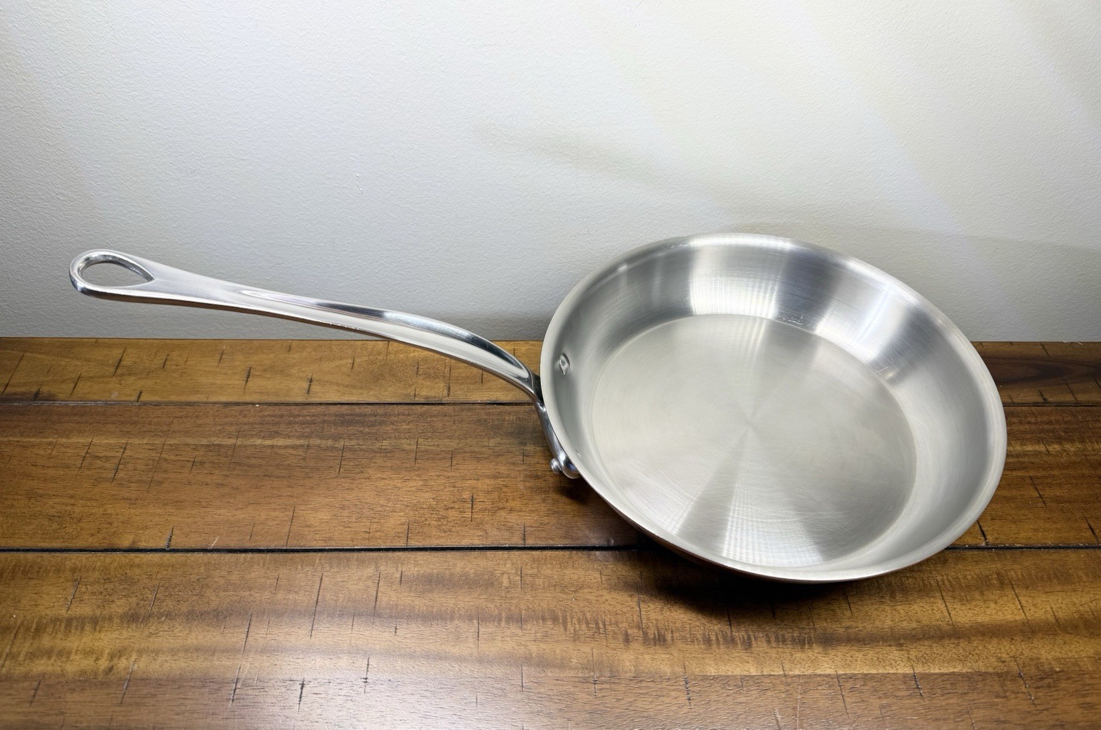 MAUVIEL 1830 Made in France COPPER ROUND FRYING PAN 10” Stainless Steel Handle