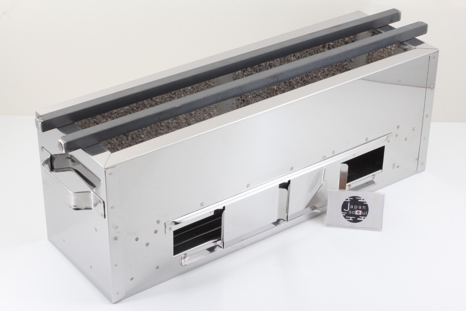 TERUHIME TK-414 Stainless Charcoal Grill Barbecue Hibachi Konro 45 x 14cm