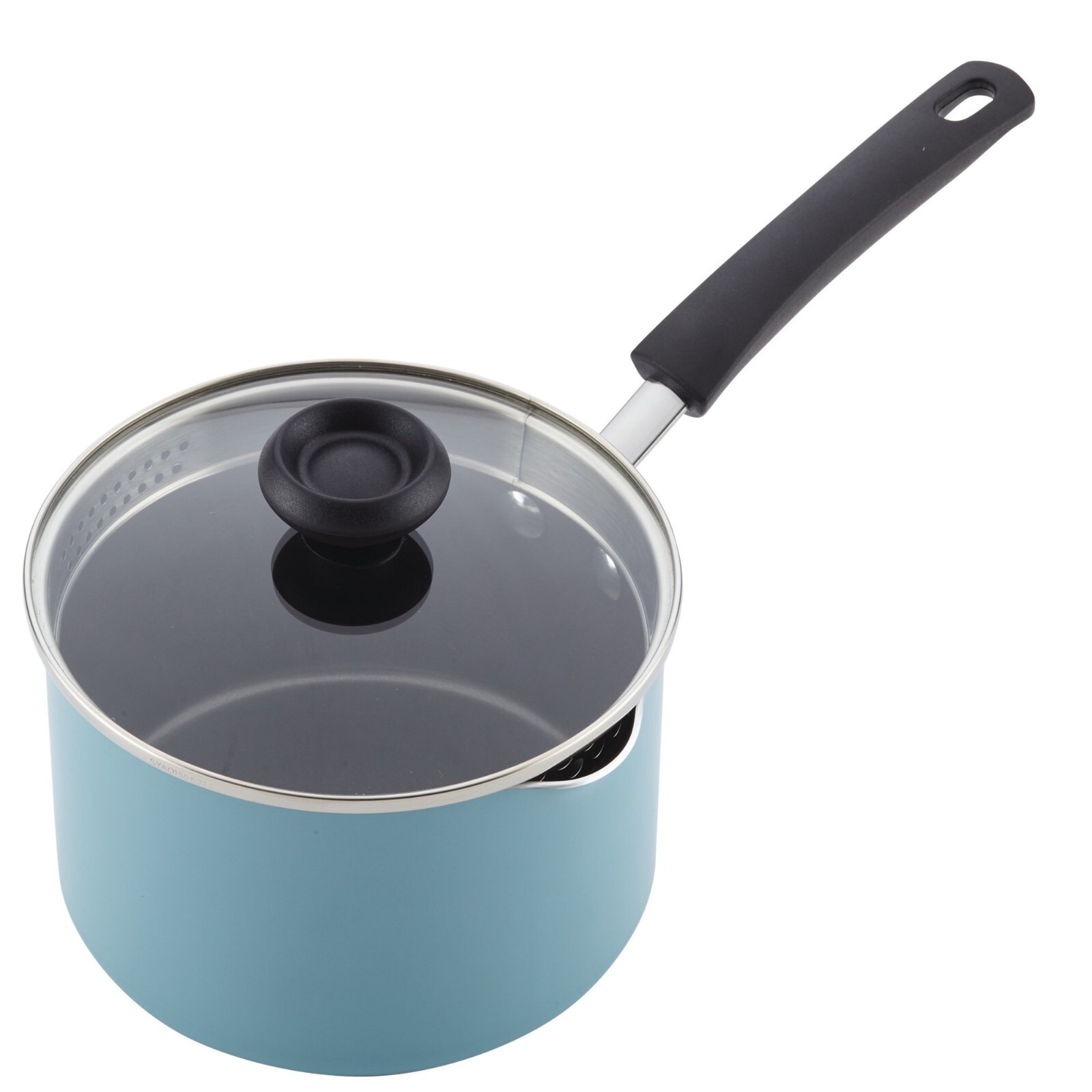 New Aqua Nonstick Cookware Set Stock Pot Saucepan Fry Skillet Pan Pasta Fork