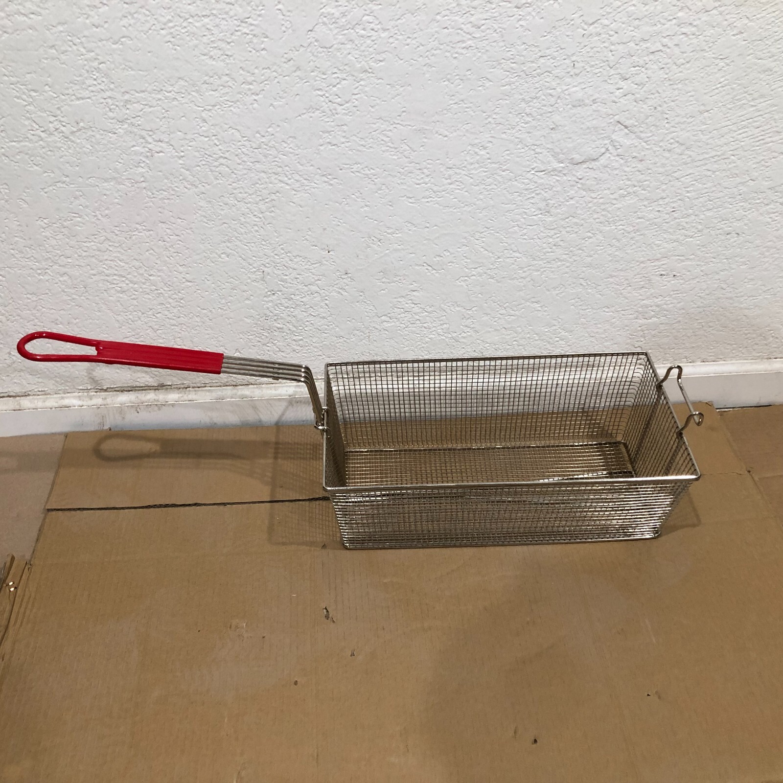 TWIN WIRE FRYER BASKET DEEP FRYING, 17.5″L x 9″W x 6″H, NEW FREE SHIPPING