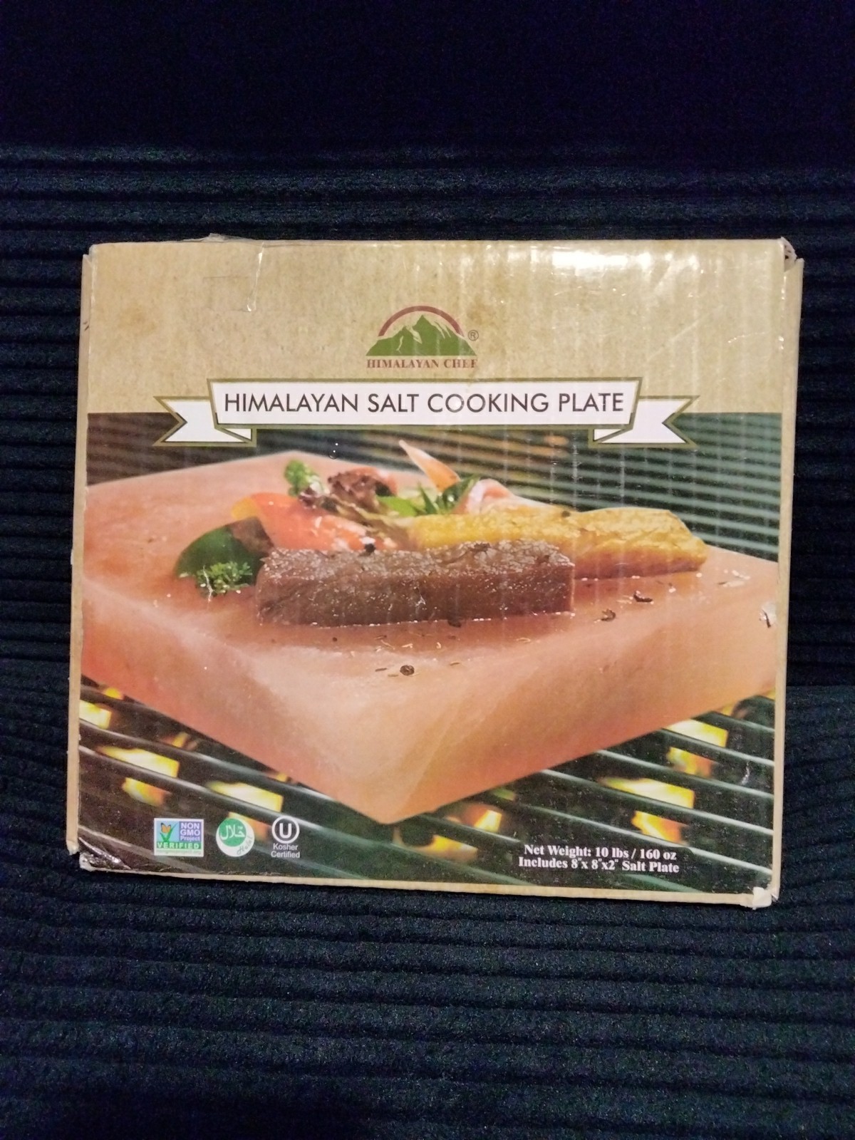 Himalayan Salt Cooking Plate Himalayan Chef 8x8x2 New Open Box