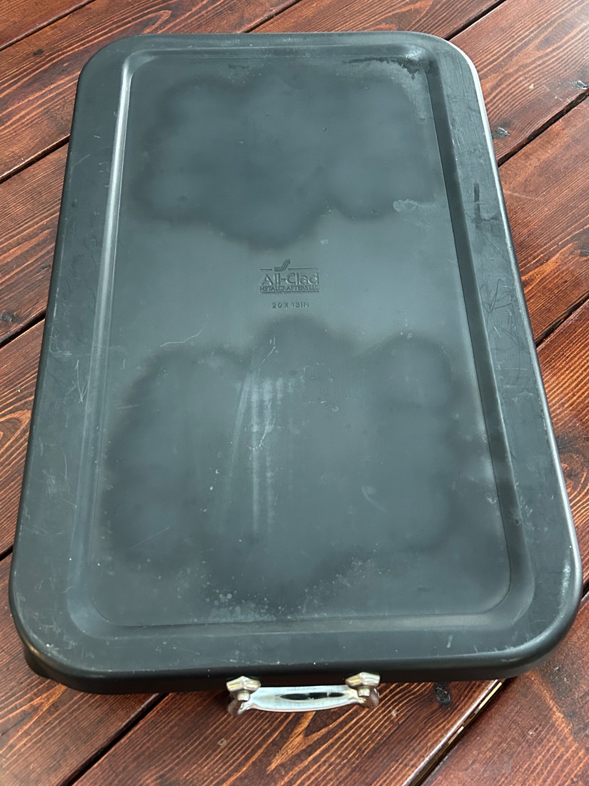 All Clad Stovetop 2 Burner Griddle Hard Anodized Nonstick Cookware 13 x 20