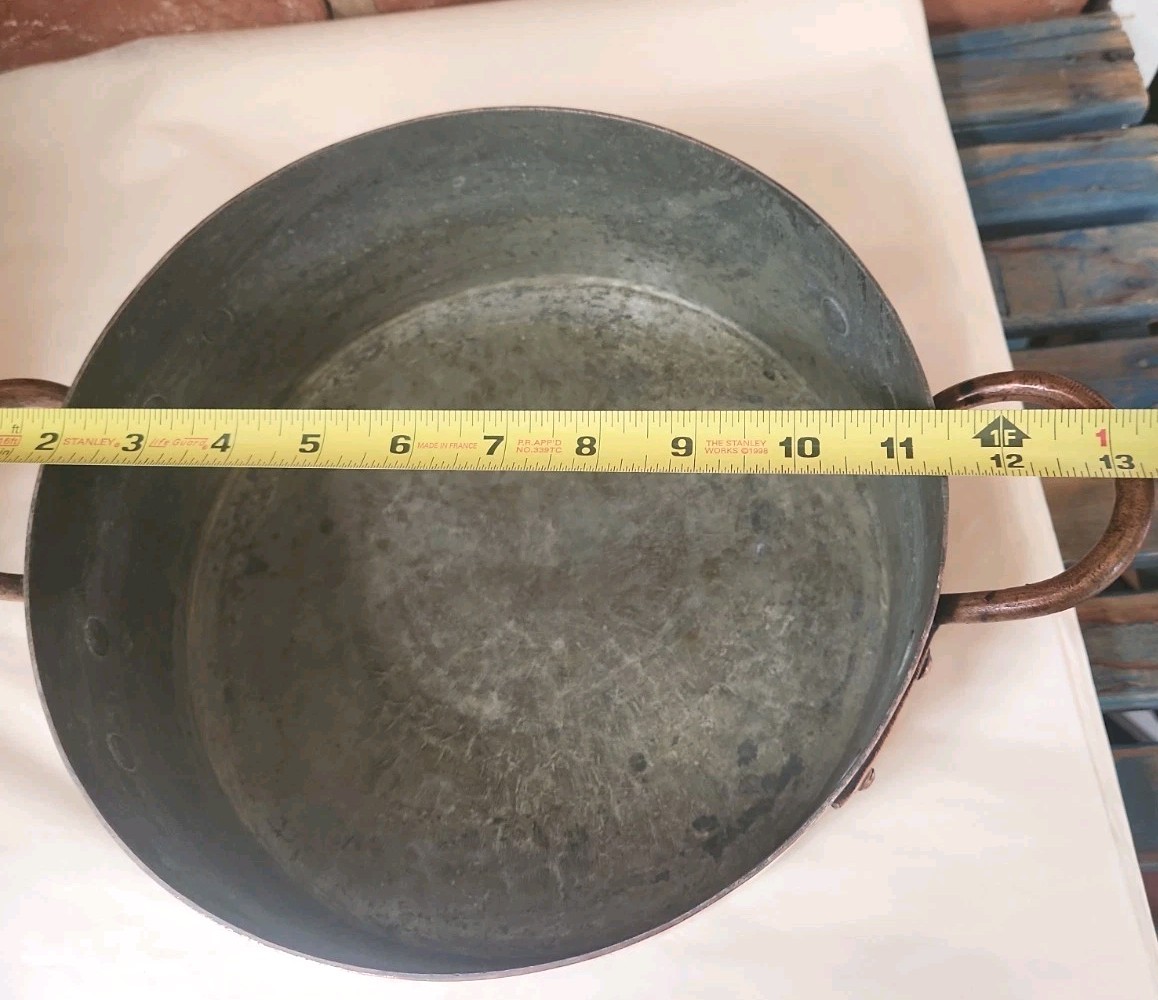 Swedish Copper Stew Pot & Lid 13.25″